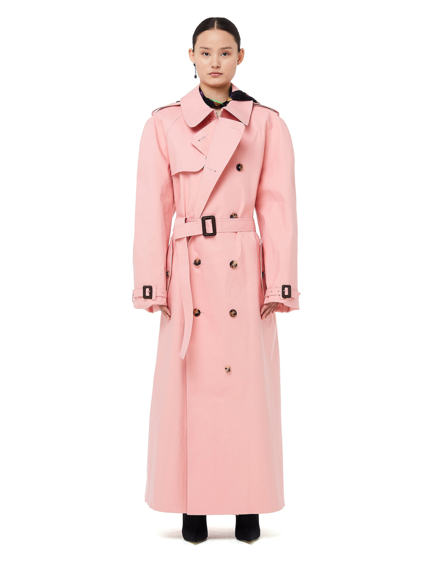 Maison Margiela Mackintosh Pink Waterproof Trench Coat