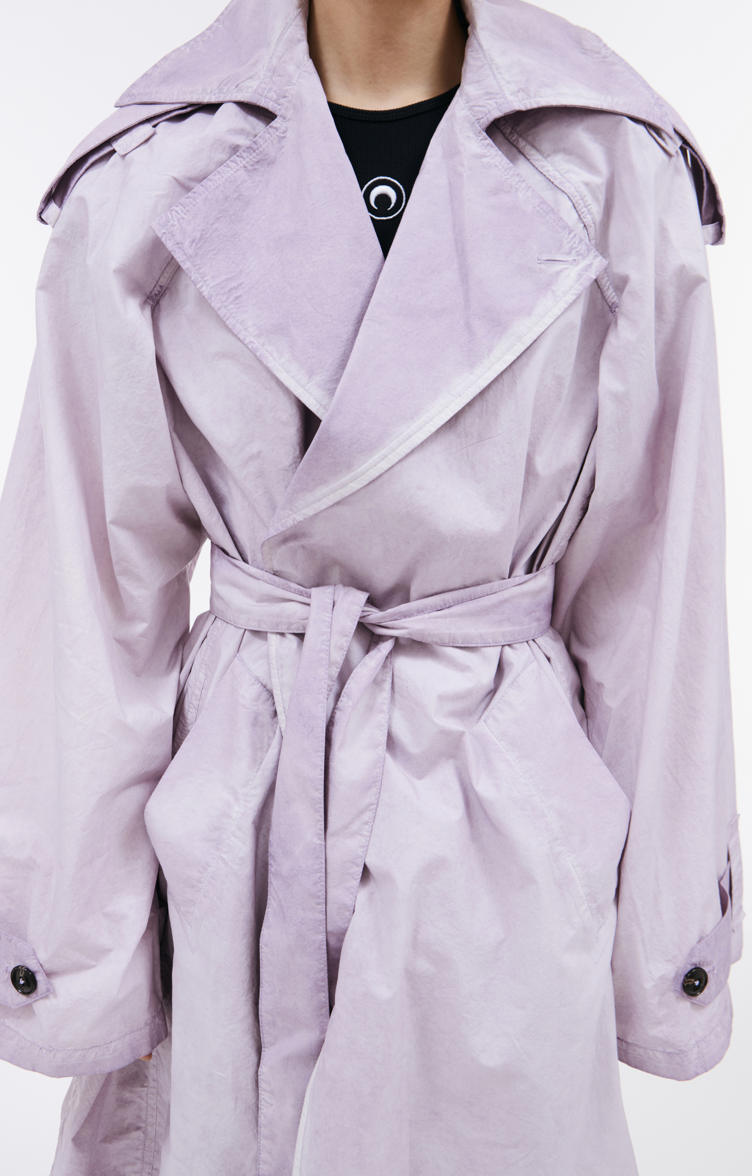 QUIRA Light purple trench coat