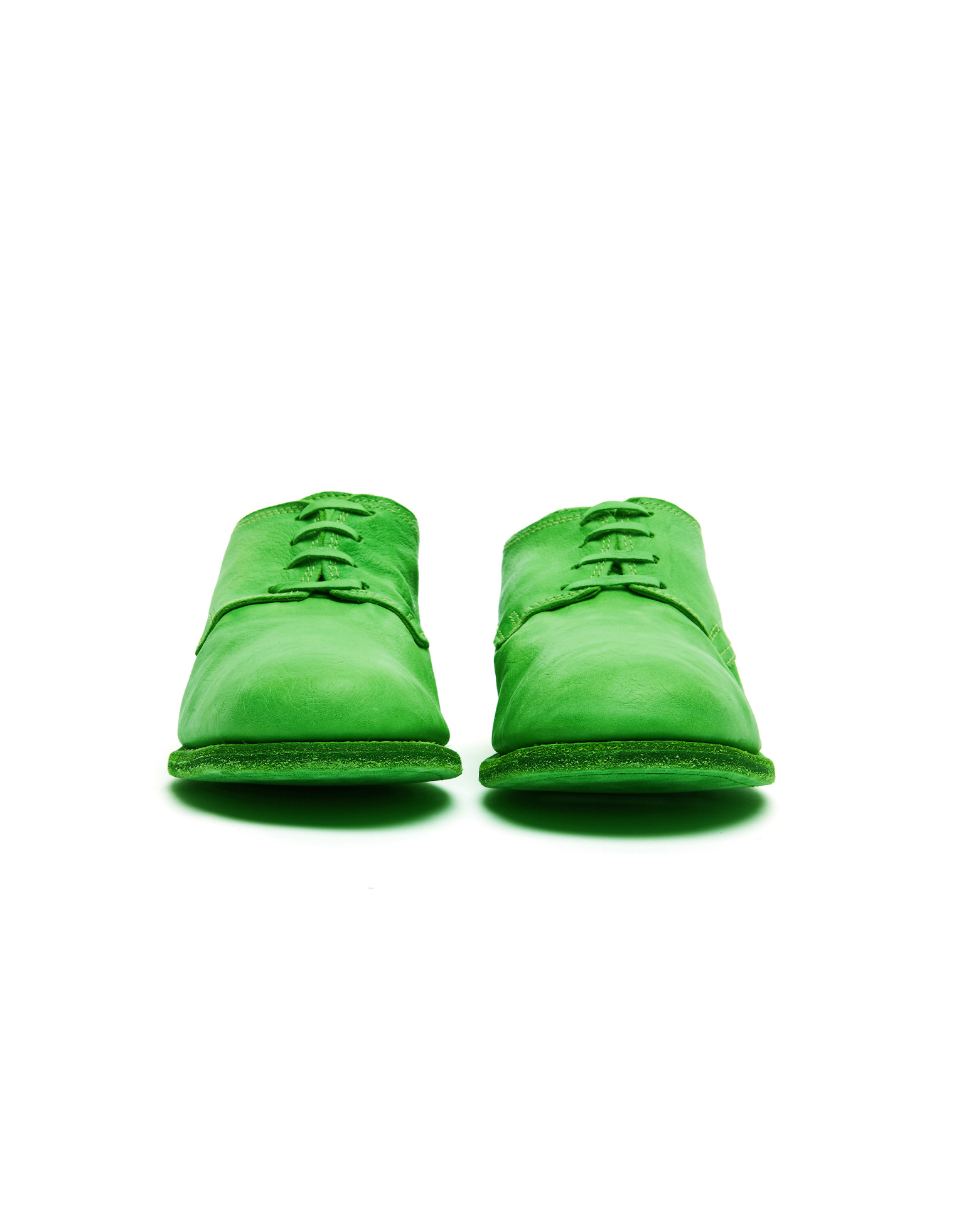 Guidi Зеленые кожаные дерби