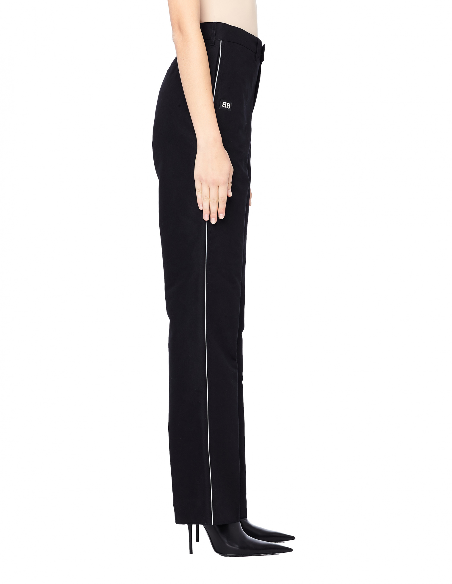 Женские черные брюки с лампасами technic Balenciaga — купить за 71 500 руб.в интернет-магазине SV77, арт. 492082/1000