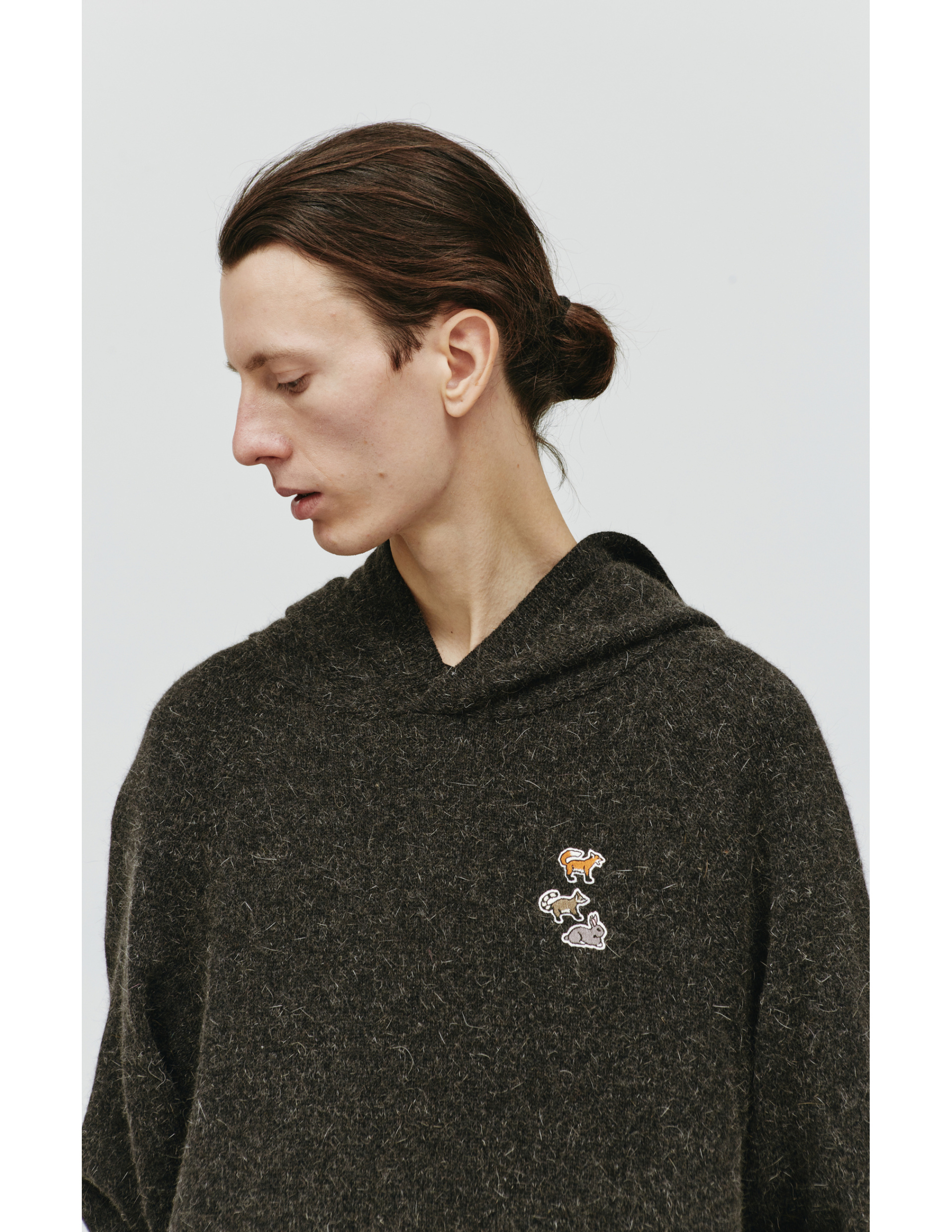 Doublet Wool knit hoodie