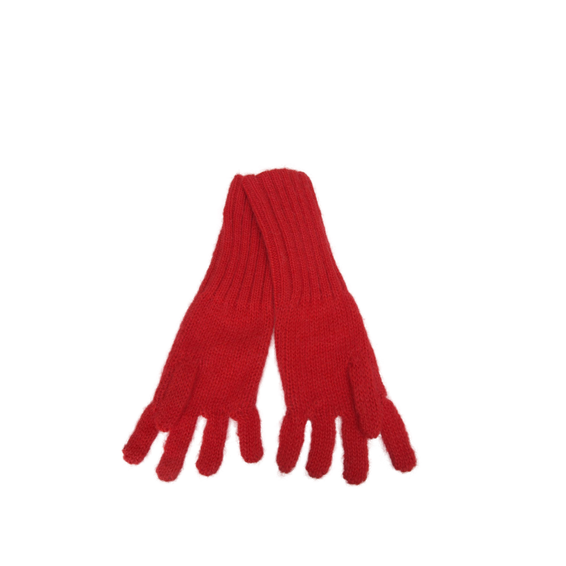 CHARLES JEFFREY LOVERBOY Red patch gloves