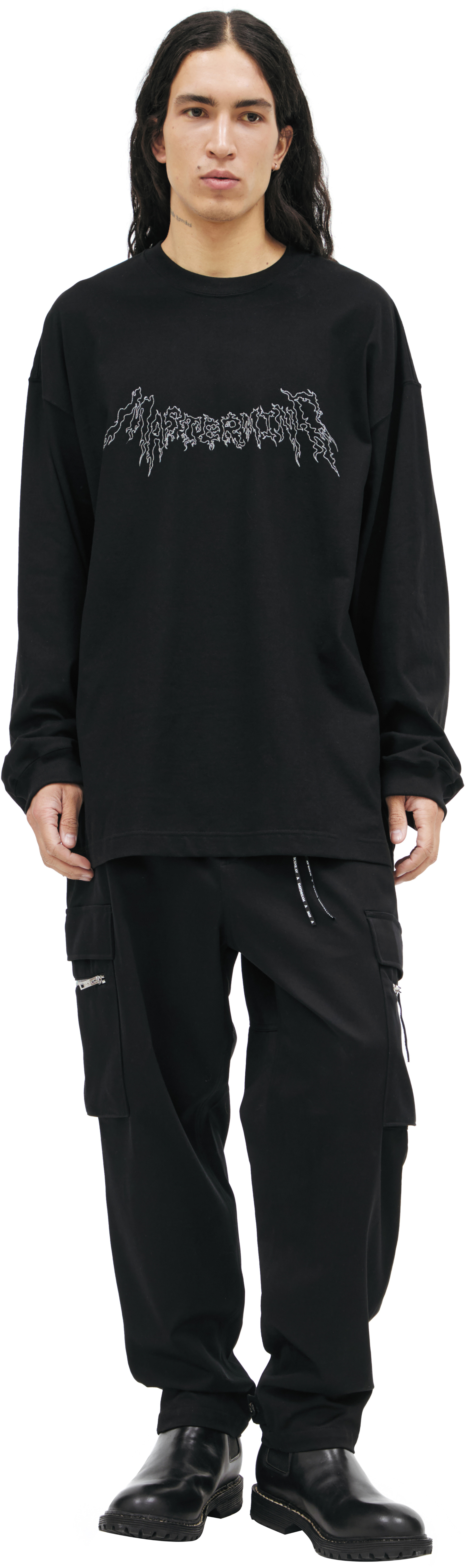 Mastermind WORLD Black logo longsleeve