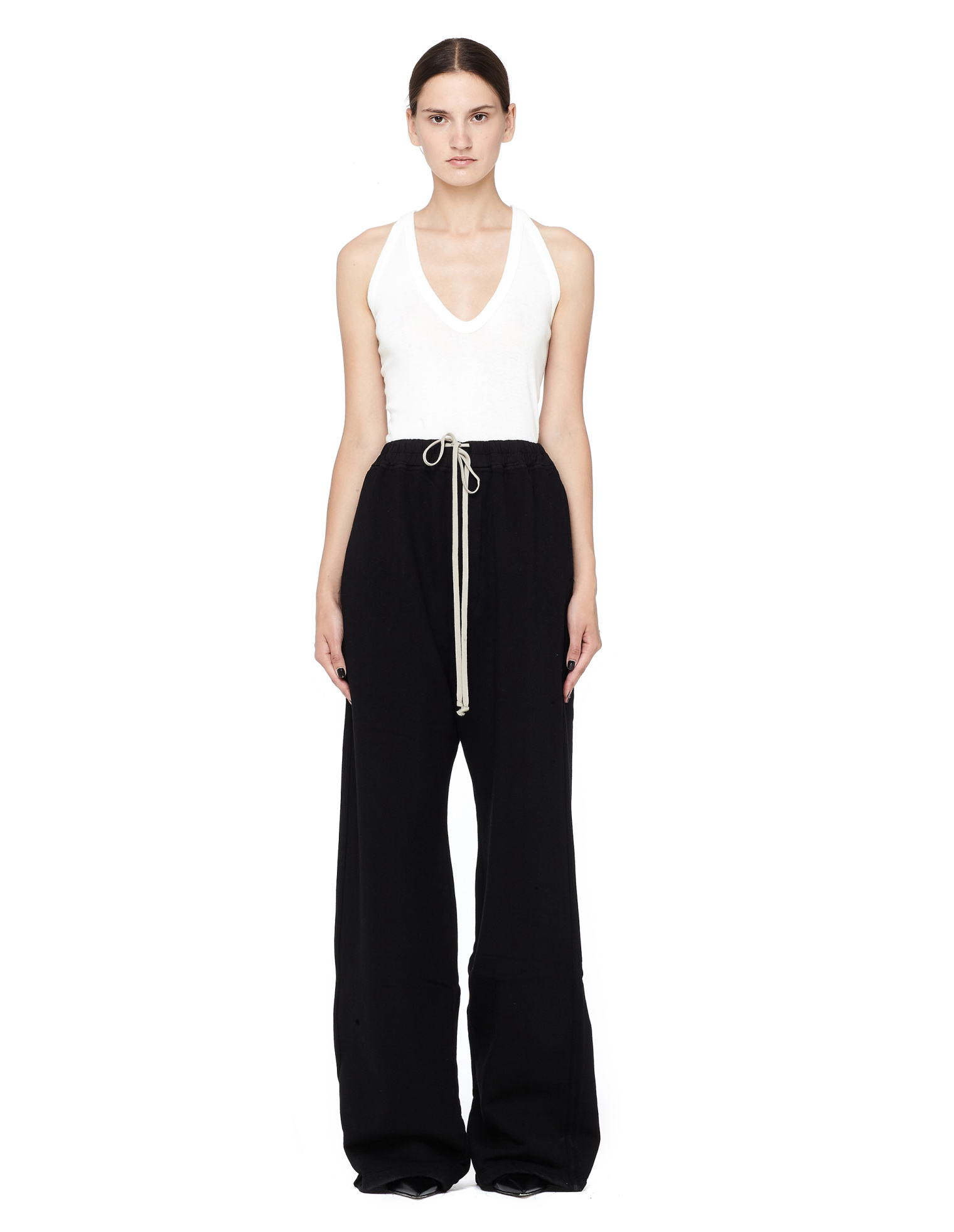 DRKSHDW by Rick Owens Cotton Wide Leg Sweatpants
