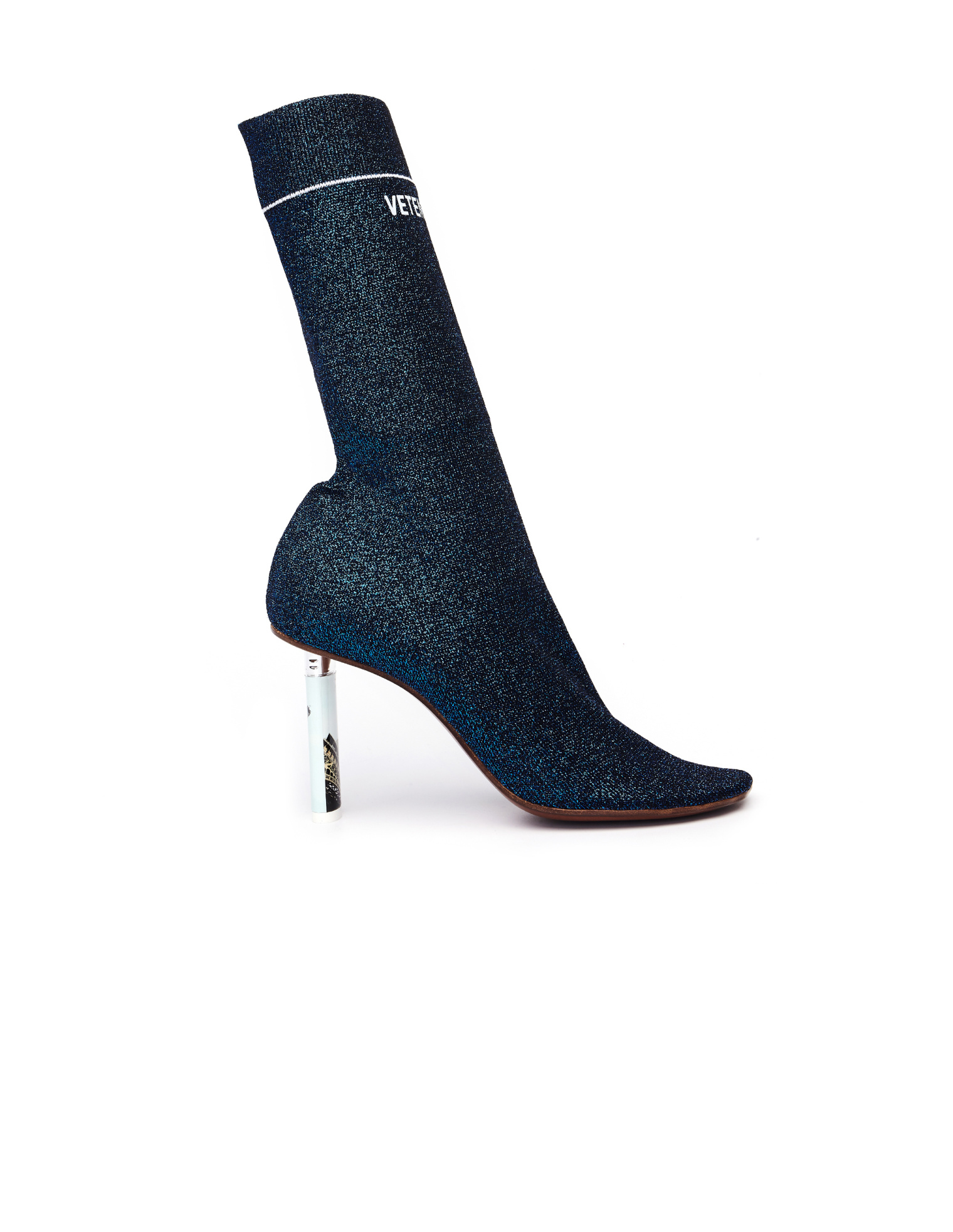 VETEMENTS Ботильоны-носки с люрексом