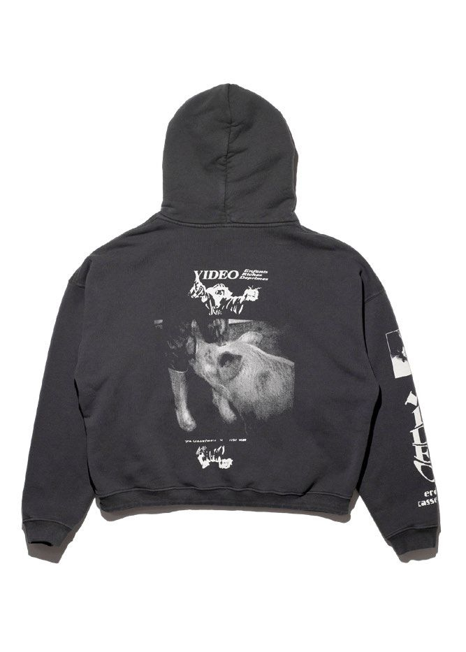 Enfants Riches Déprimés Dark grey hoodie with print