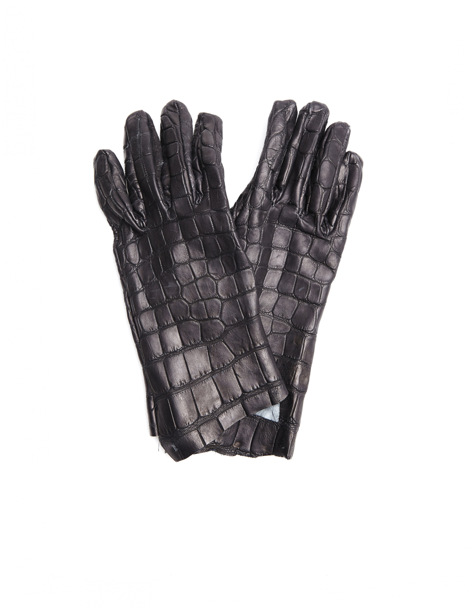 Isaac Sellam Crocodile leather gloves