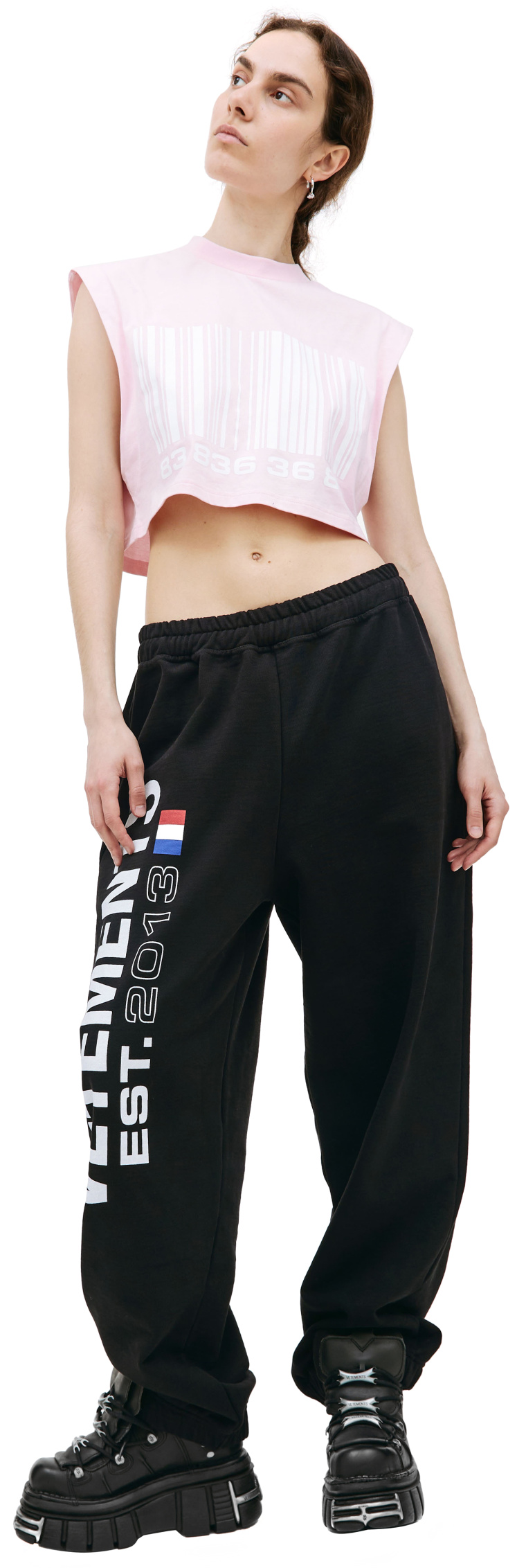 VETEMENTS Flag sweatpants