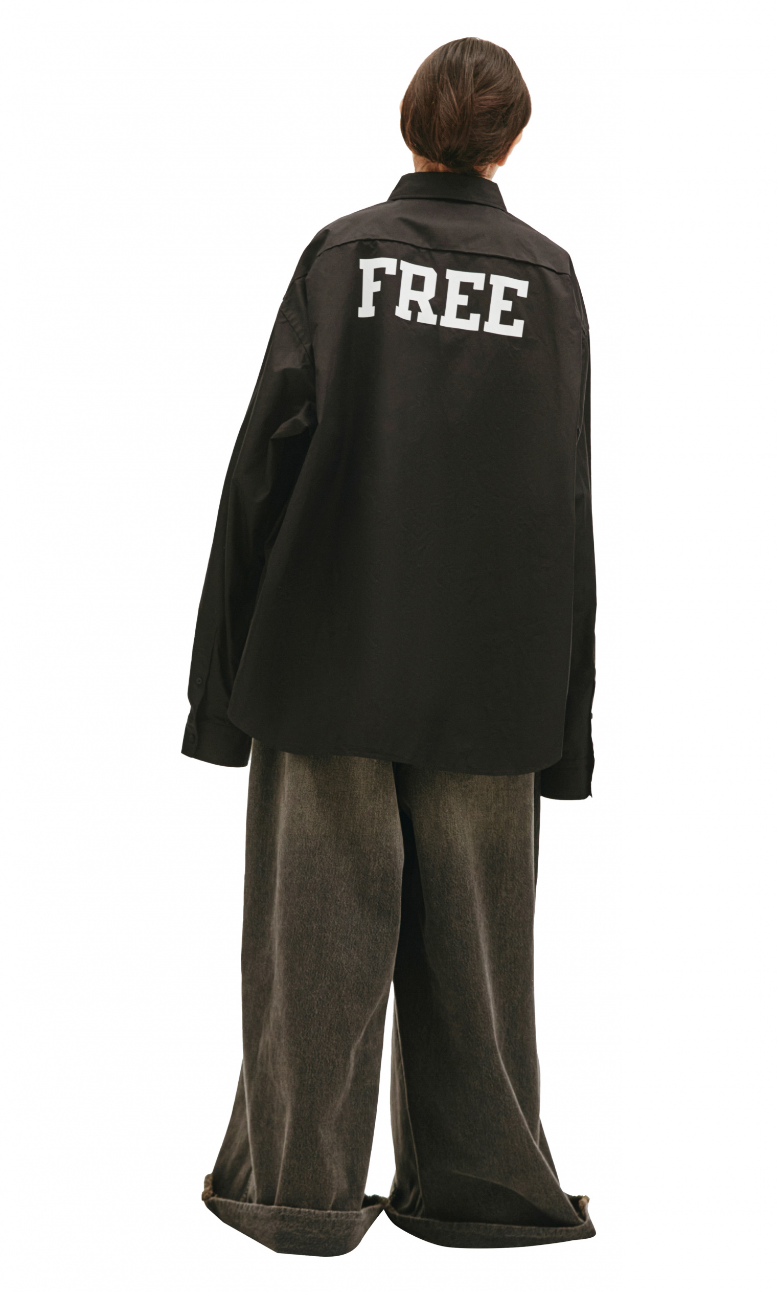 Balenciaga Printed FREE Black Shirt