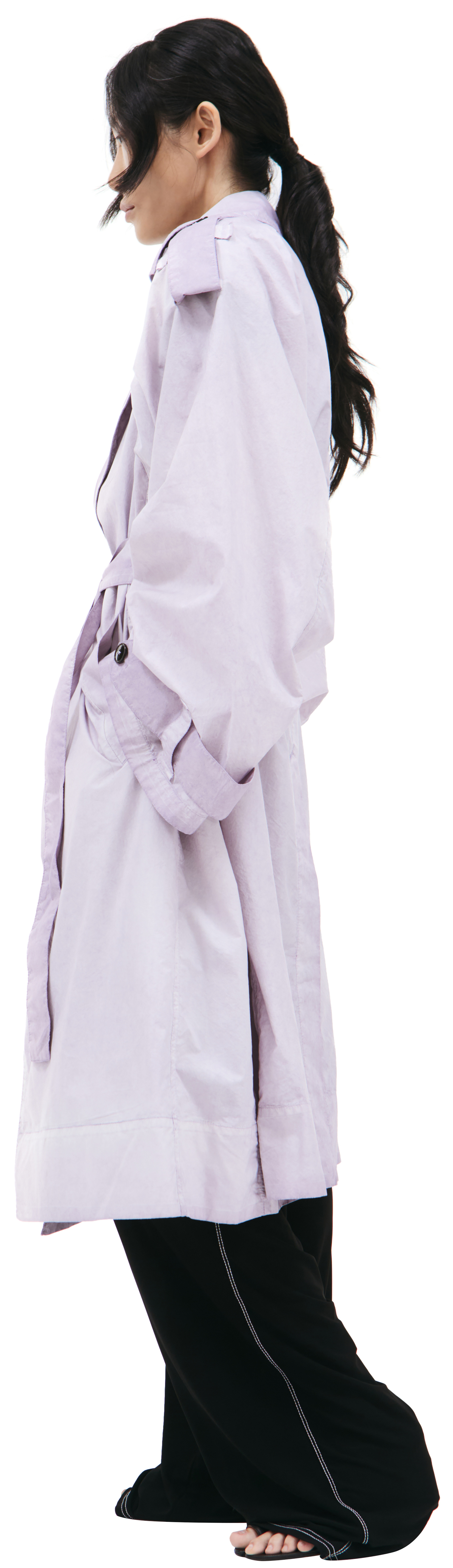 QUIRA Light purple trench coat