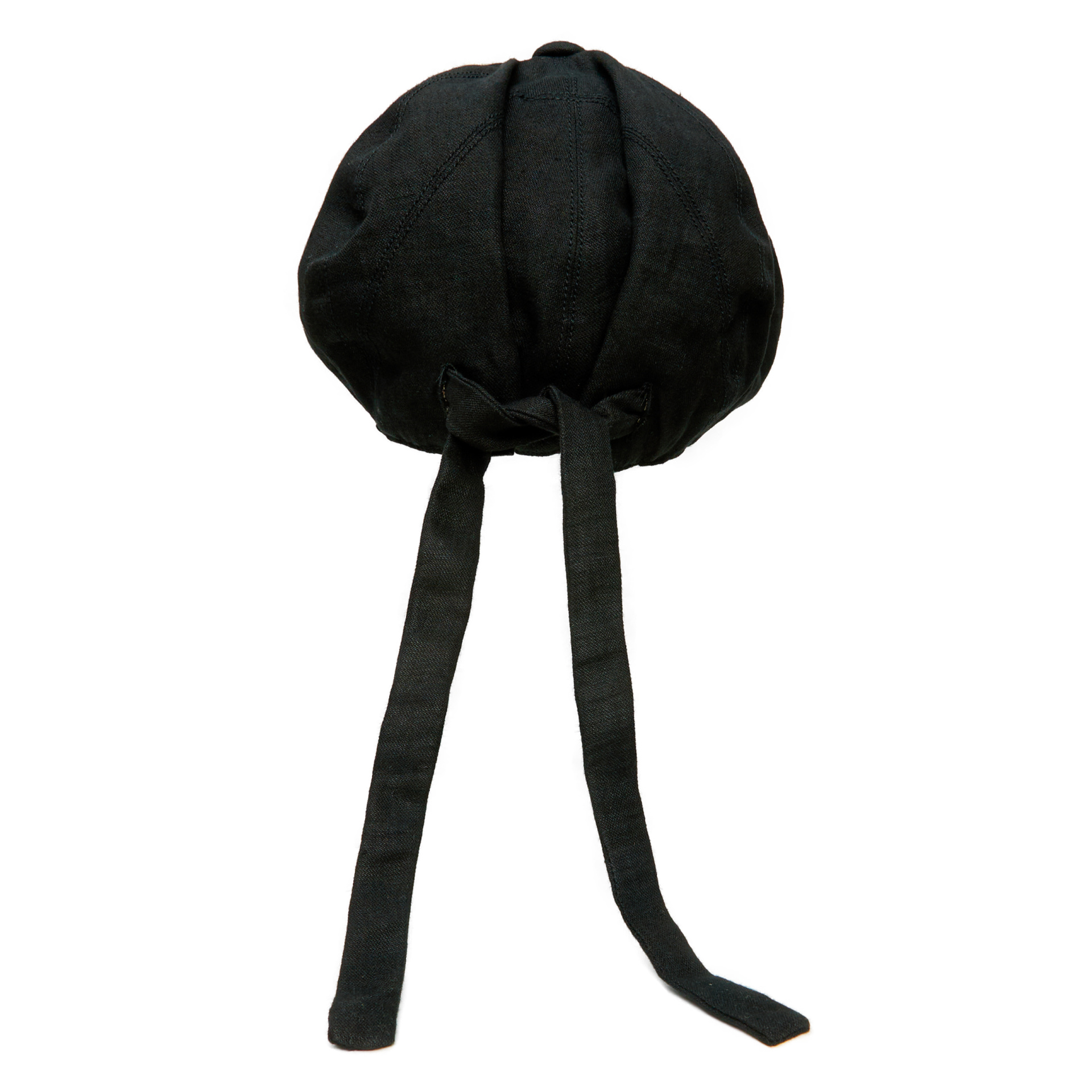 Ziggy Chen Linen cap with ties