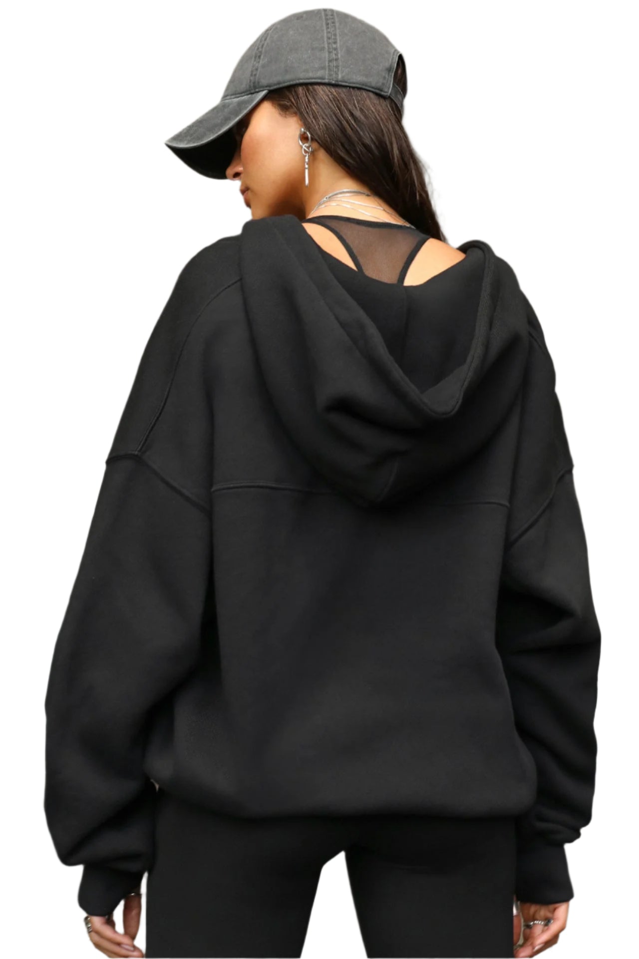 Joah Brown Oversized Zip Hoodie