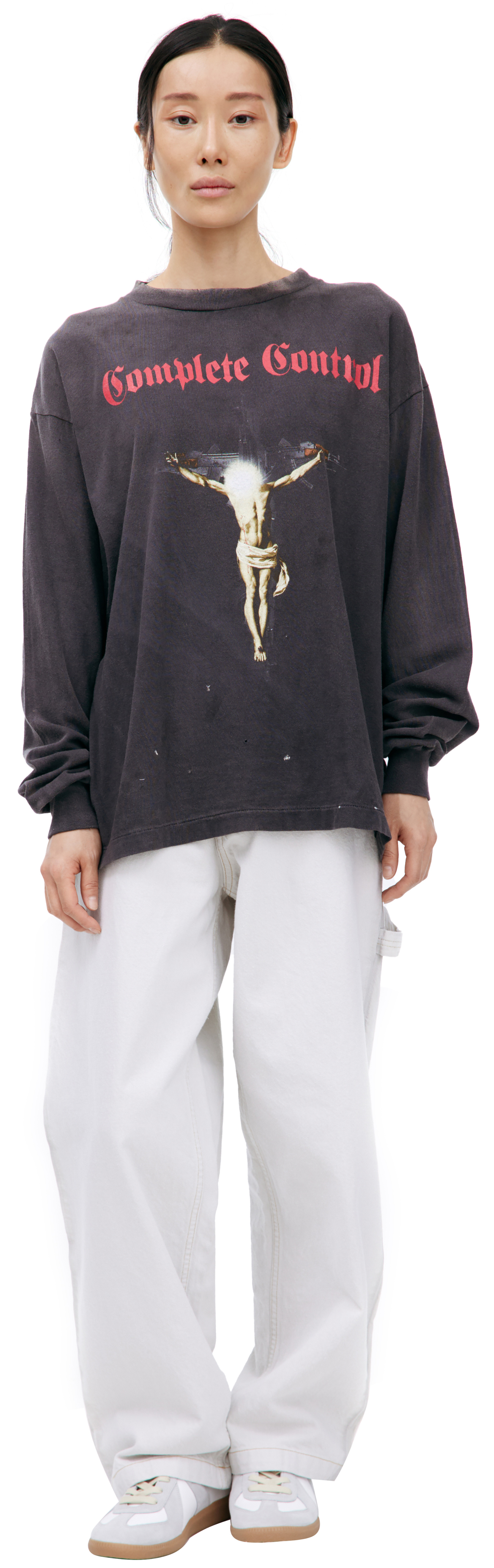 Saint Mxxxxxx Grey print longsleeve