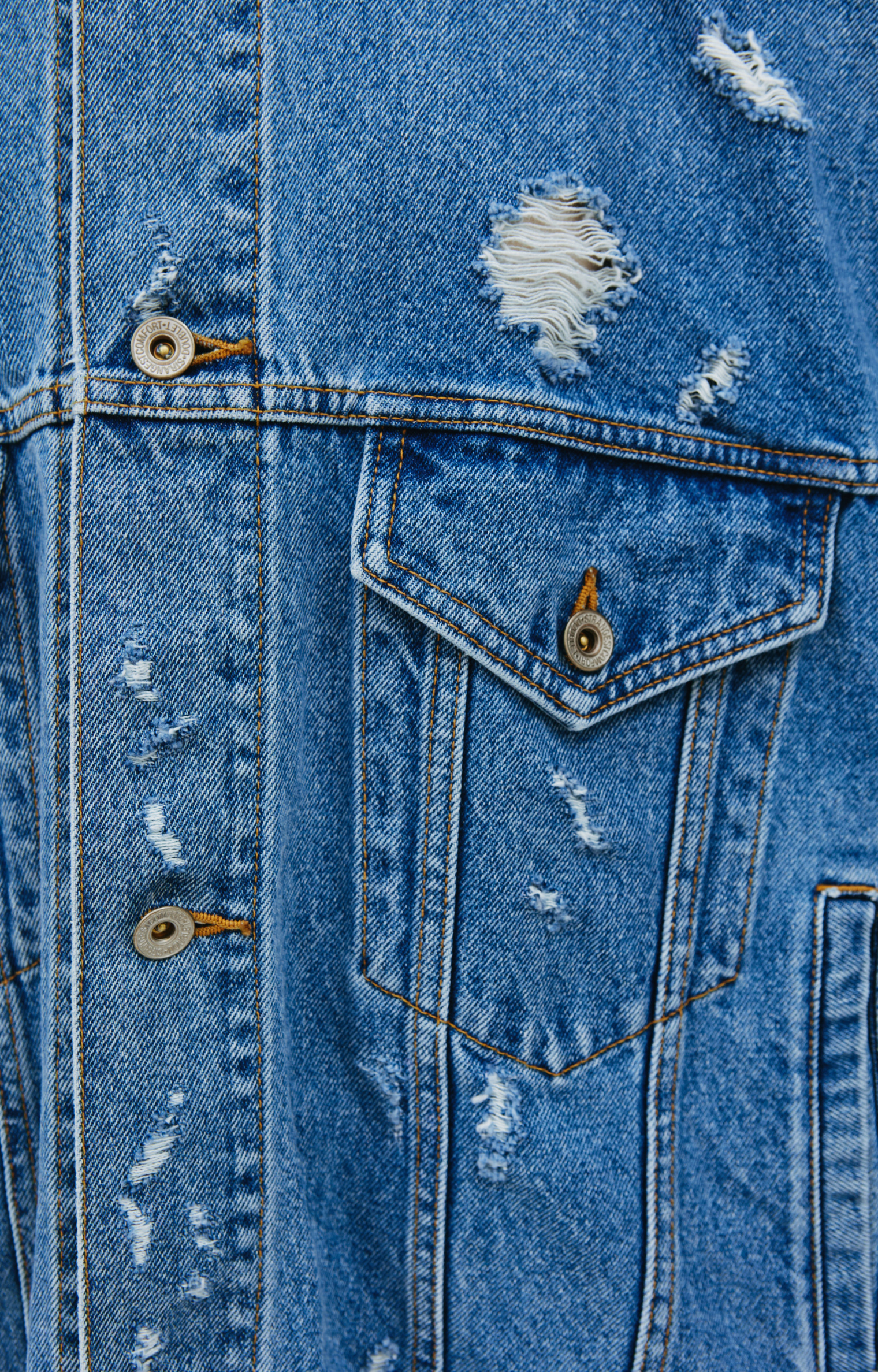 Doublet Distressed denim jacket