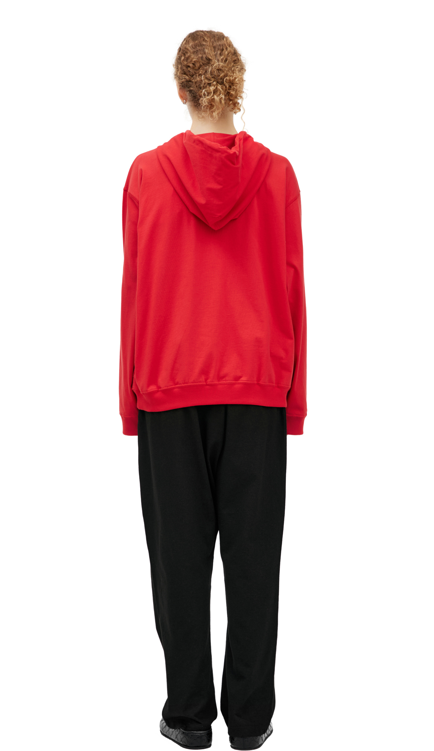 The Row Red hoodie with zipper