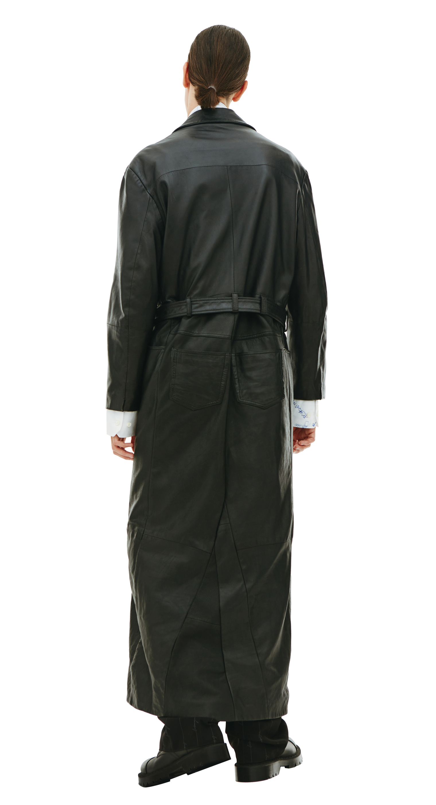 Balenciaga Long leather coat