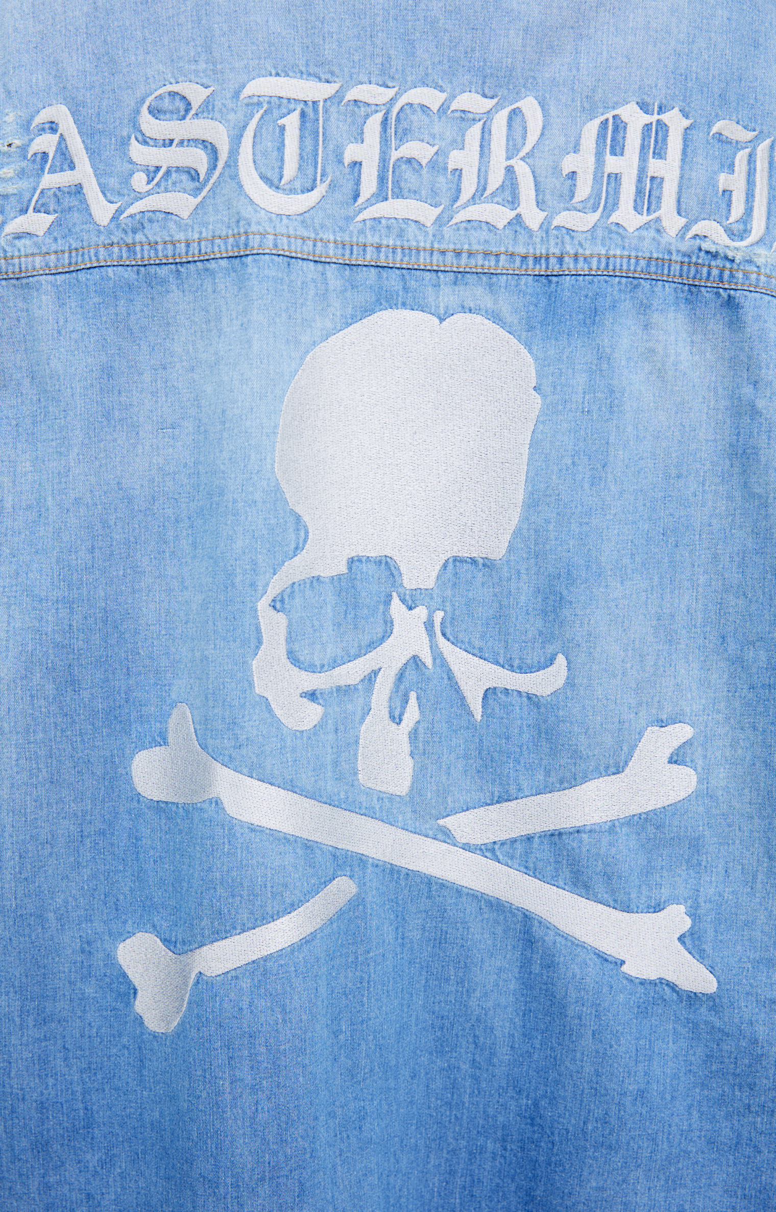 Mastermind WORLD Short sleeve denim shirt