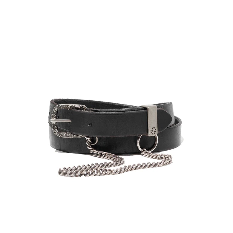 Enfants Riches Déprimés Leather belt with chain