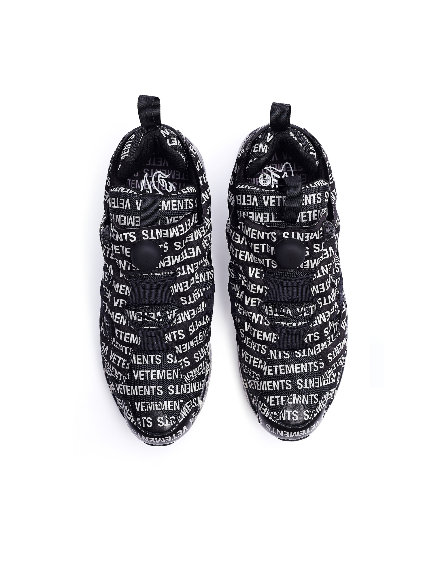 VETEMENTS Кроссовки Reebok Insta Pump с лого