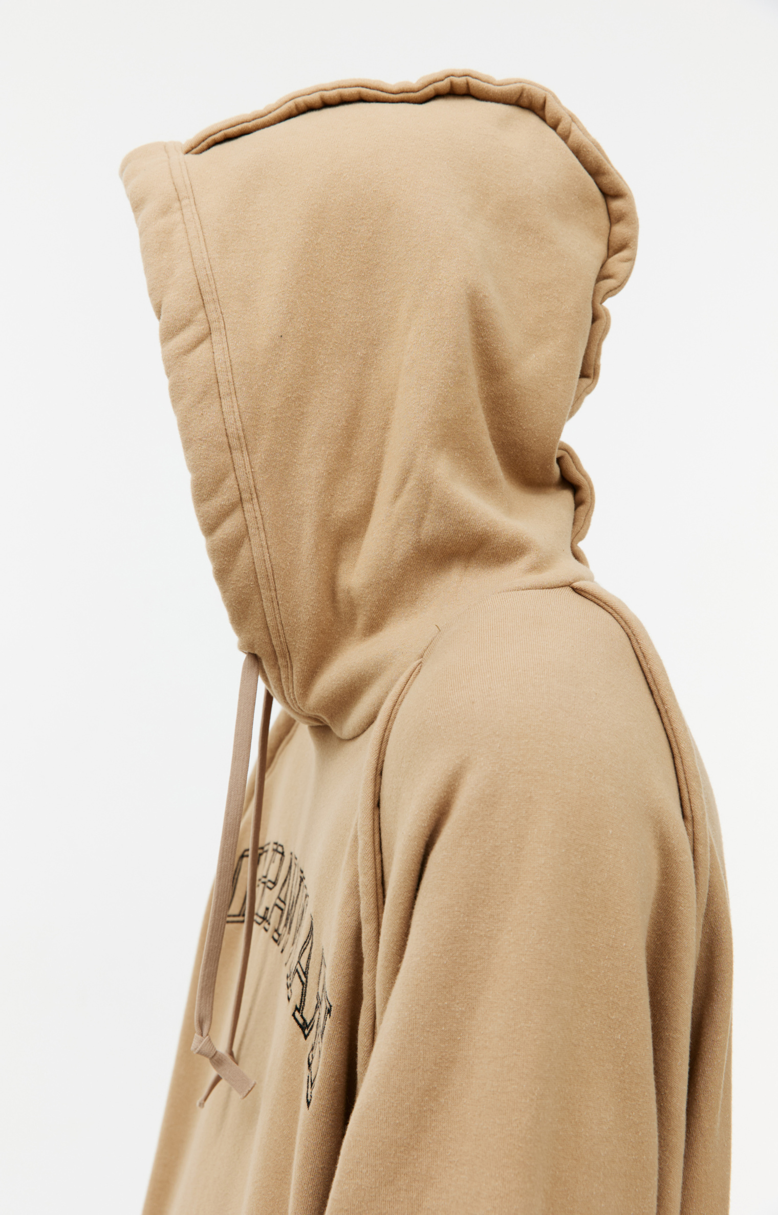 Undercover Beige embroidered hoodie