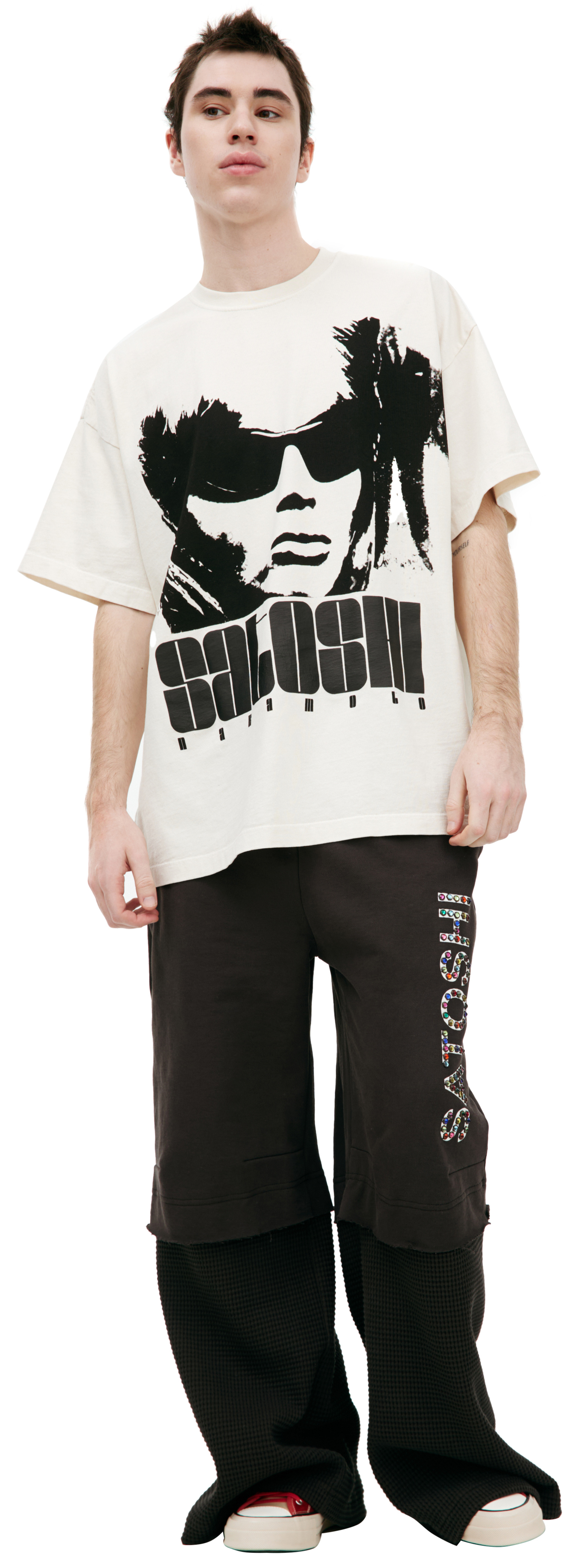 Satoshi Nakamoto White print T-shirt