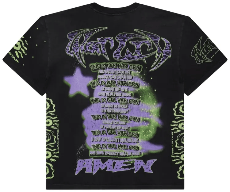 Hellstar Black print T-shirt