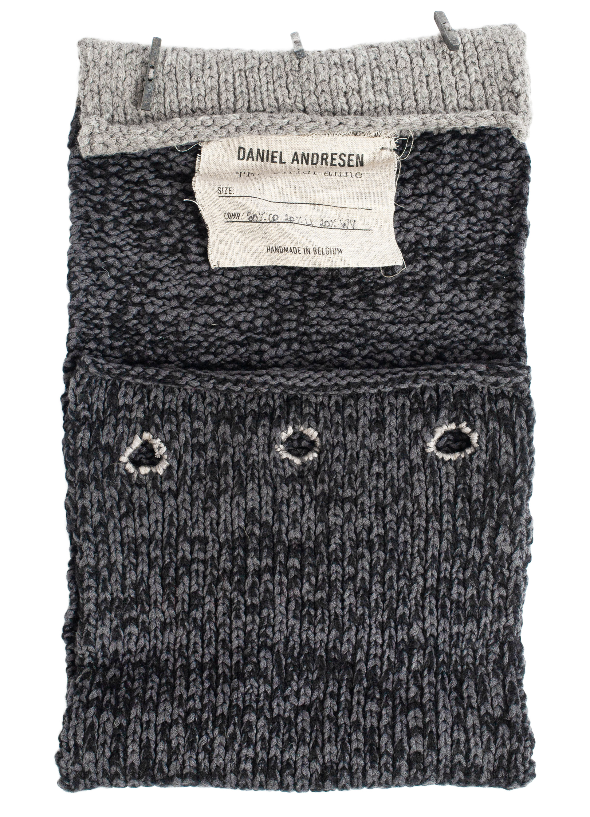 The Viridi-Anne Mixed Grey & Black Snood