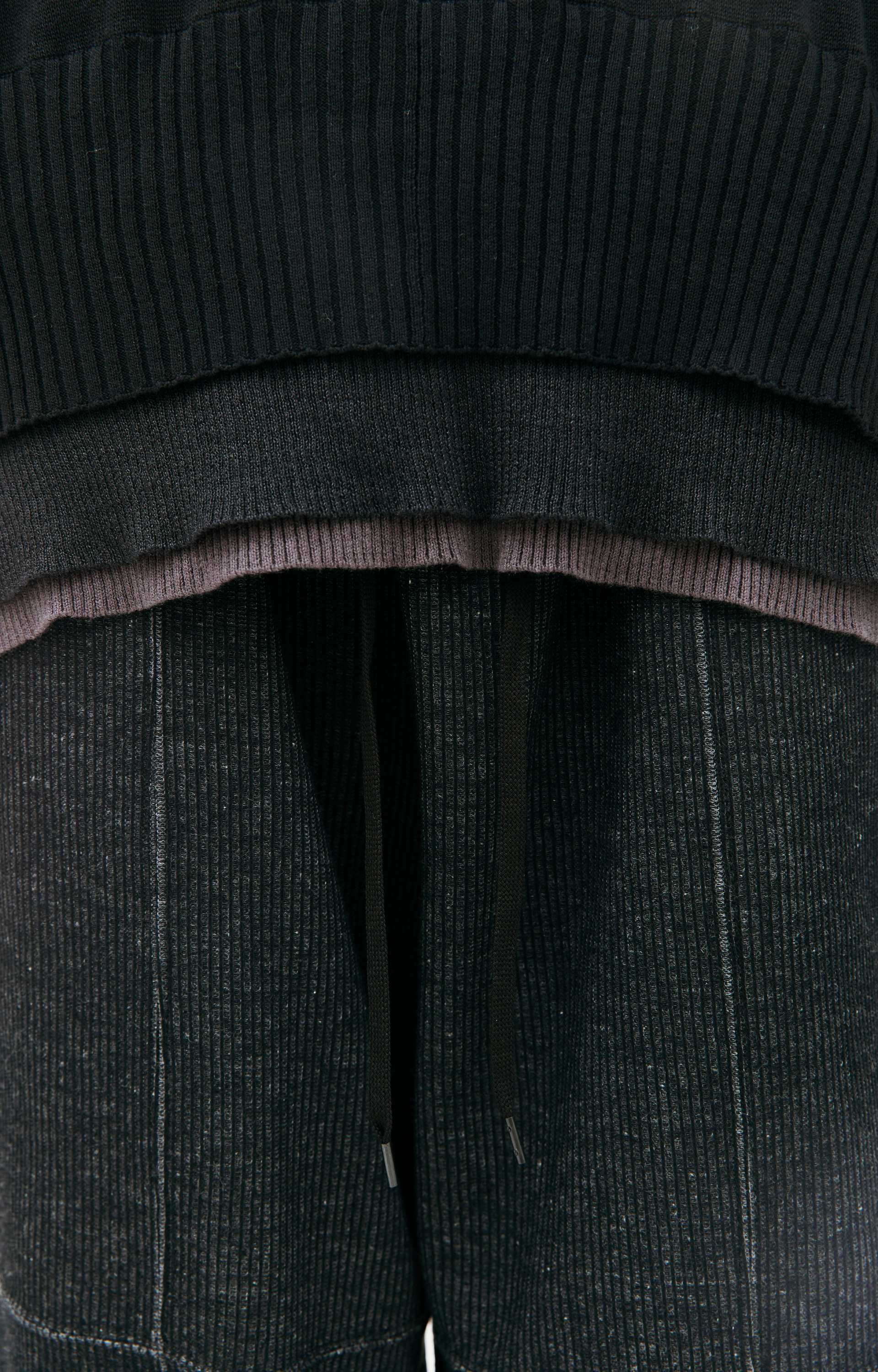 The Viridi-Anne Layered ribbed sweater