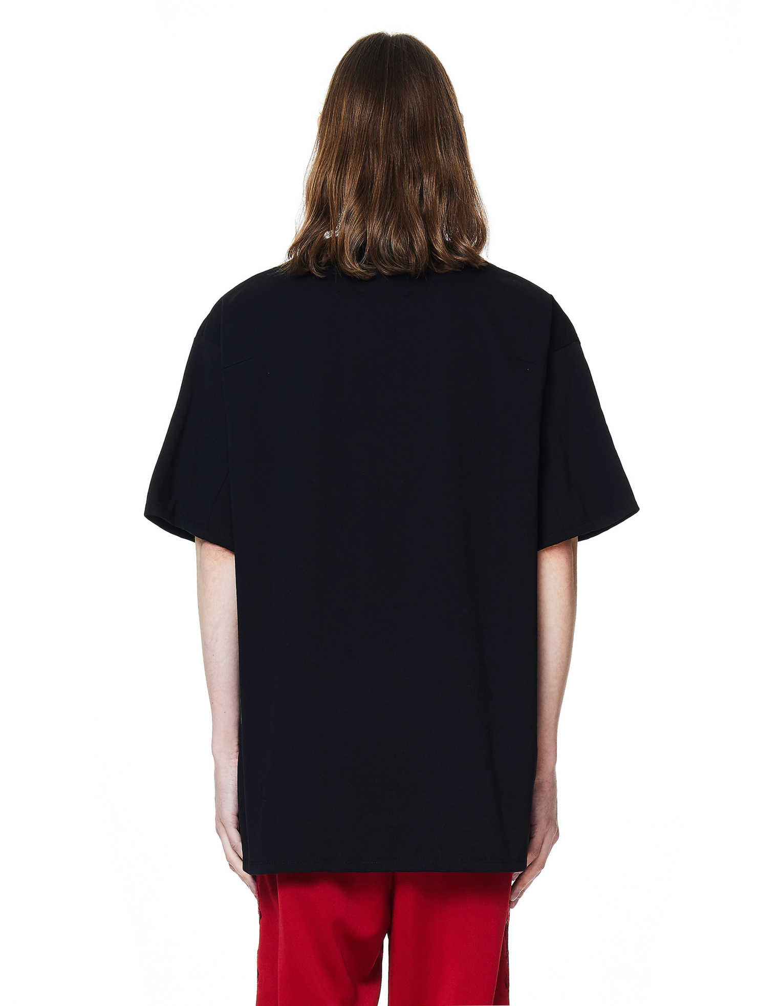 Doublet Black Cotton Hidden Message T-Shirt