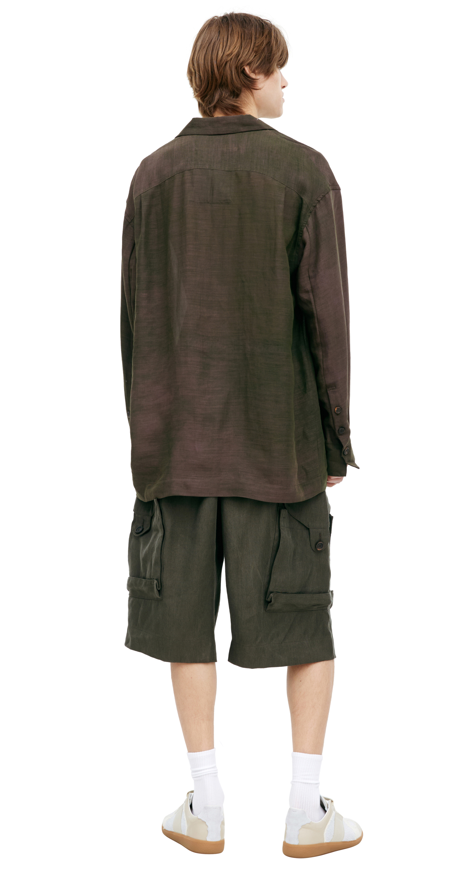 Ziggy Chen Combination button down shirt