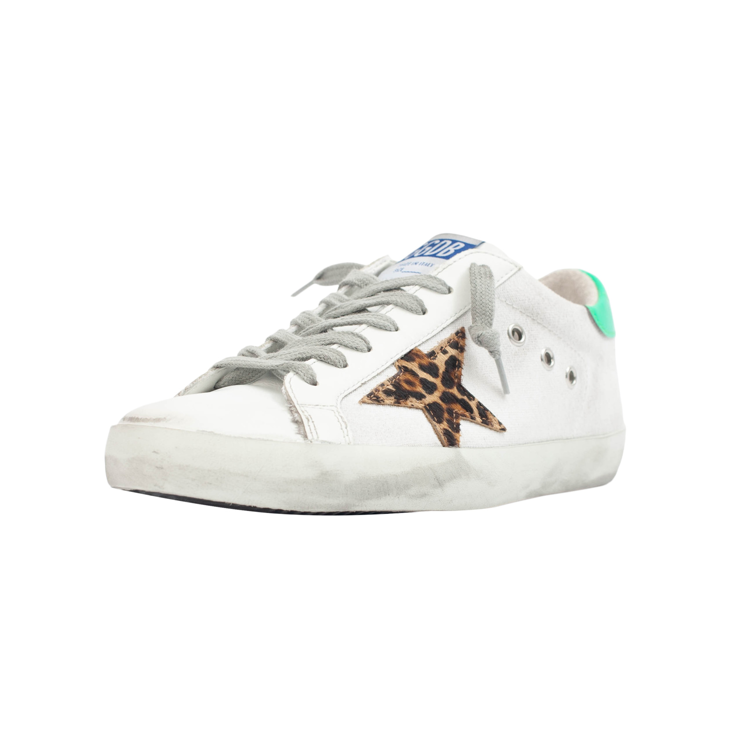 Golden Goose Белые канвасовые кеды Superstar