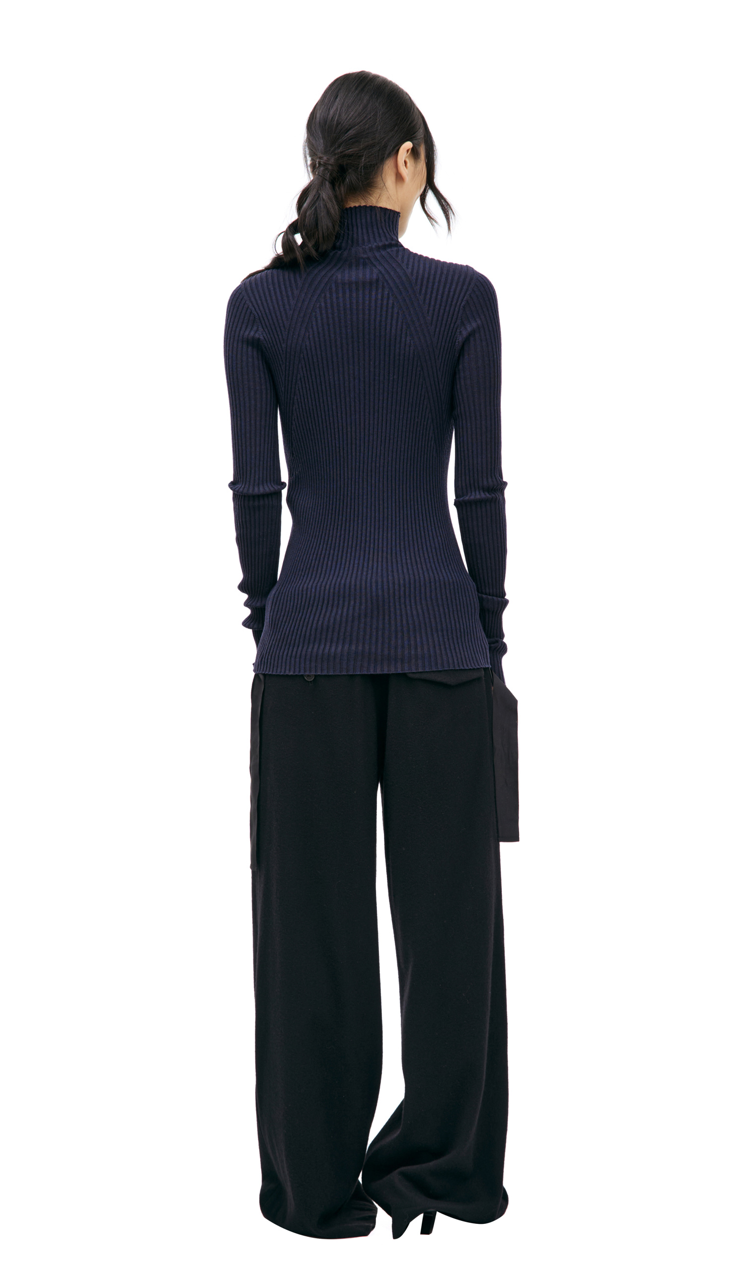 Jil Sander Long turtleneck in wool