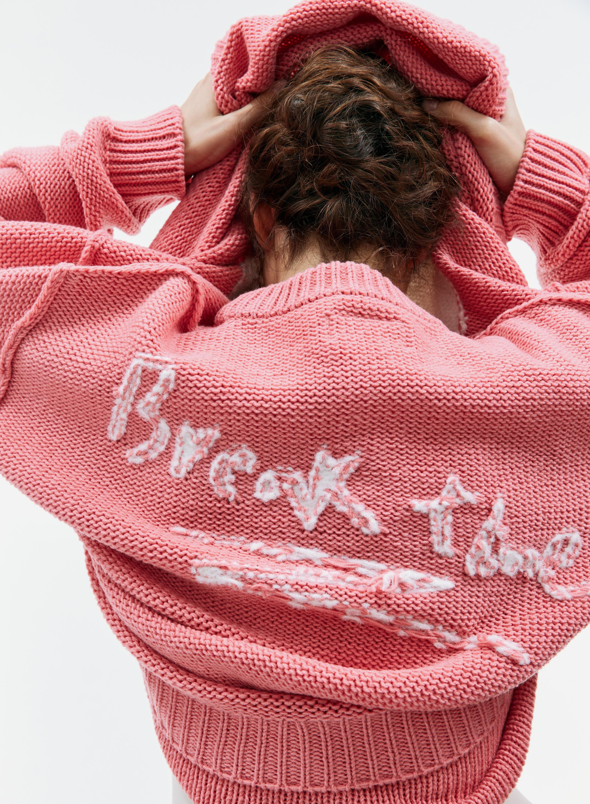 Doublet Pink intarsia sweater