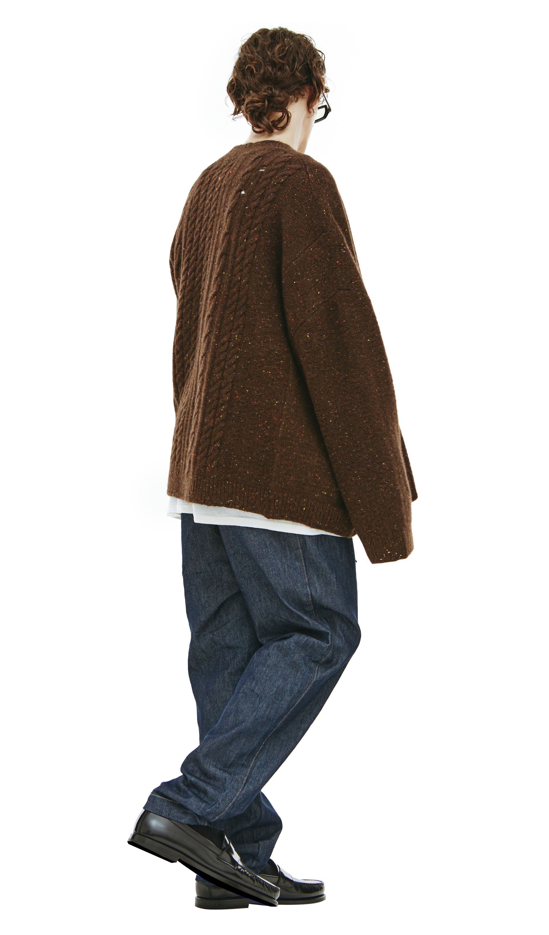 Enfants Riches Déprimés Speckled cashmere cardigan