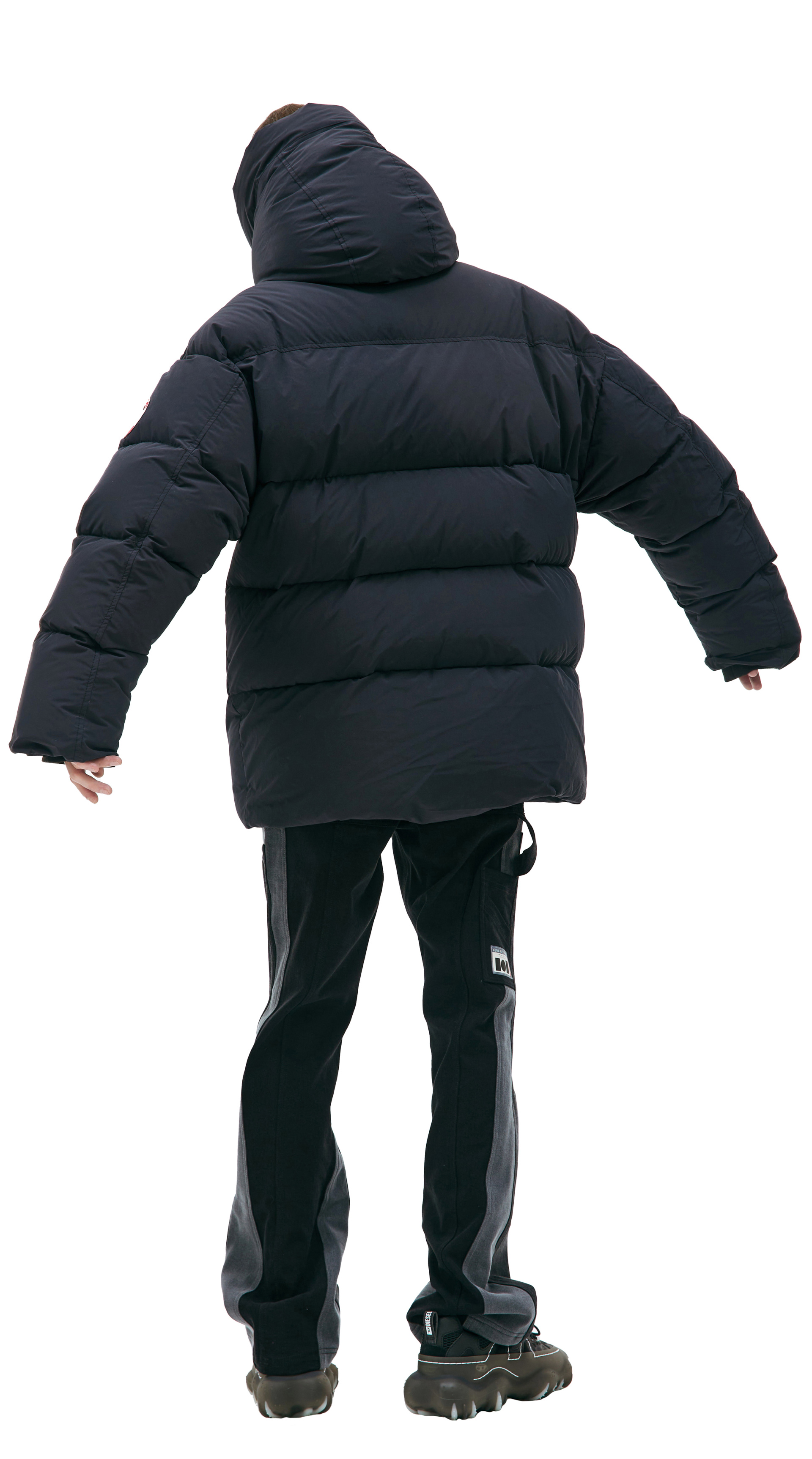 Doublet Animal motif-hoodie down jacket