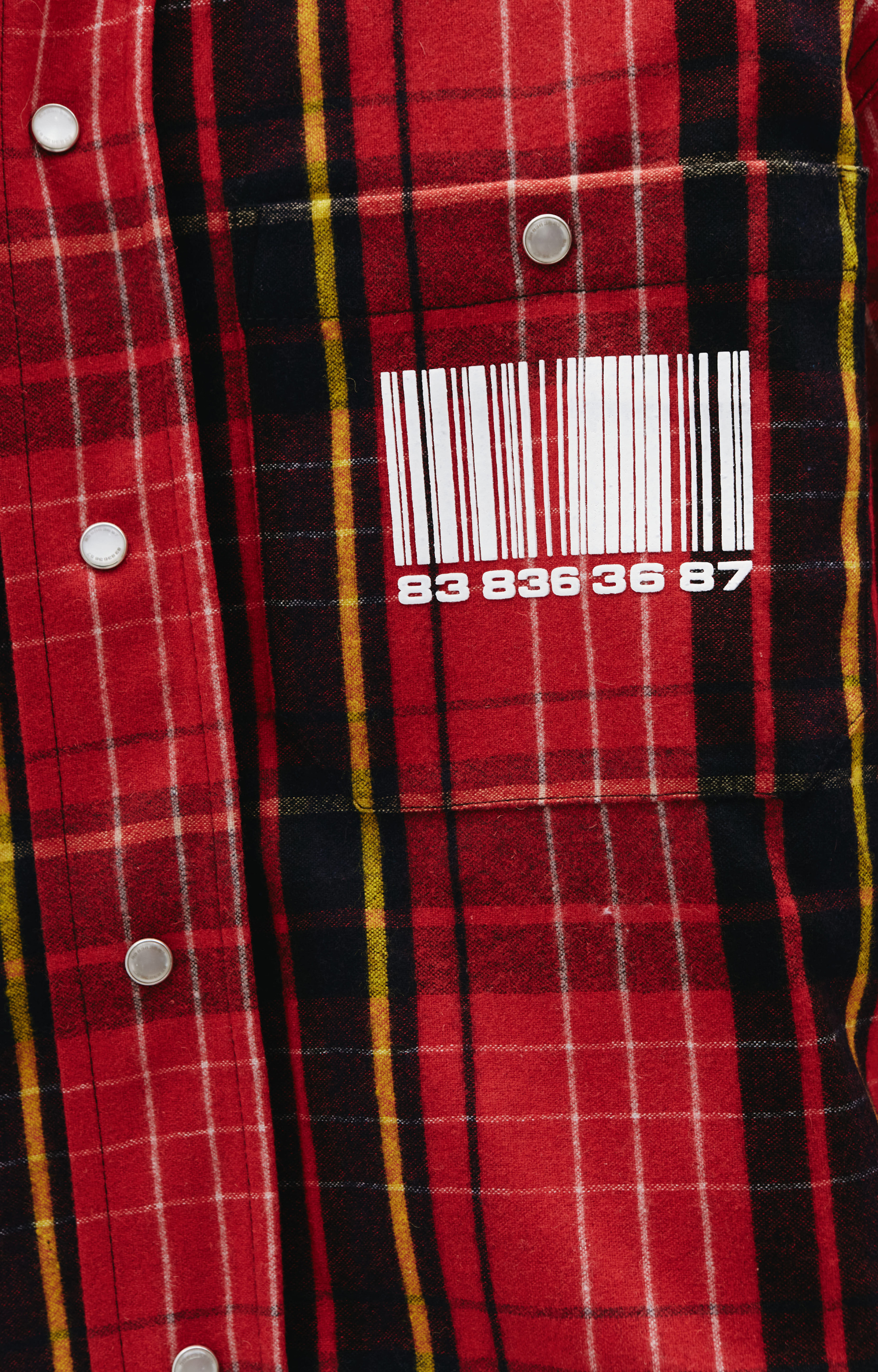 VTMNTS Lined check shirt