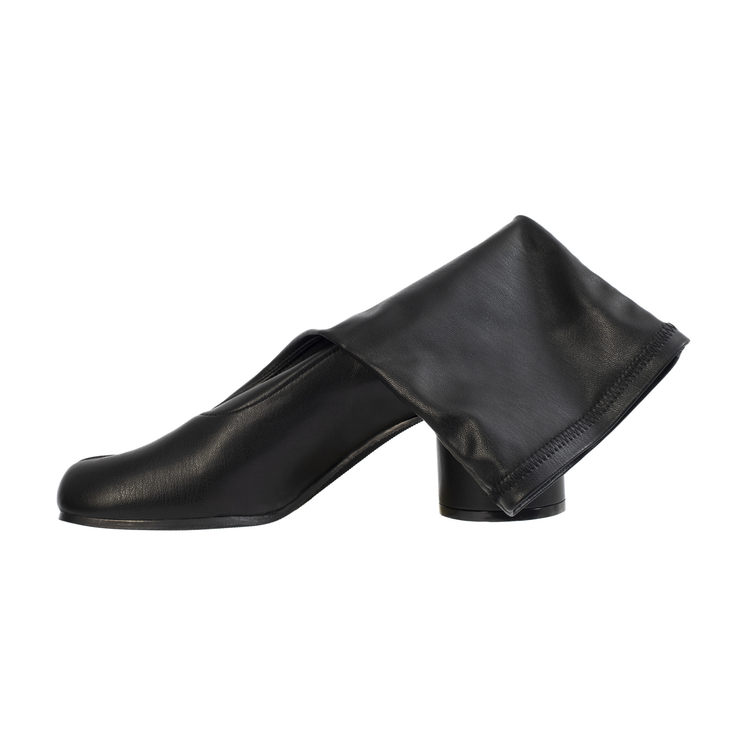 Buy Maison Margiela women black vegan leather tabi boots for