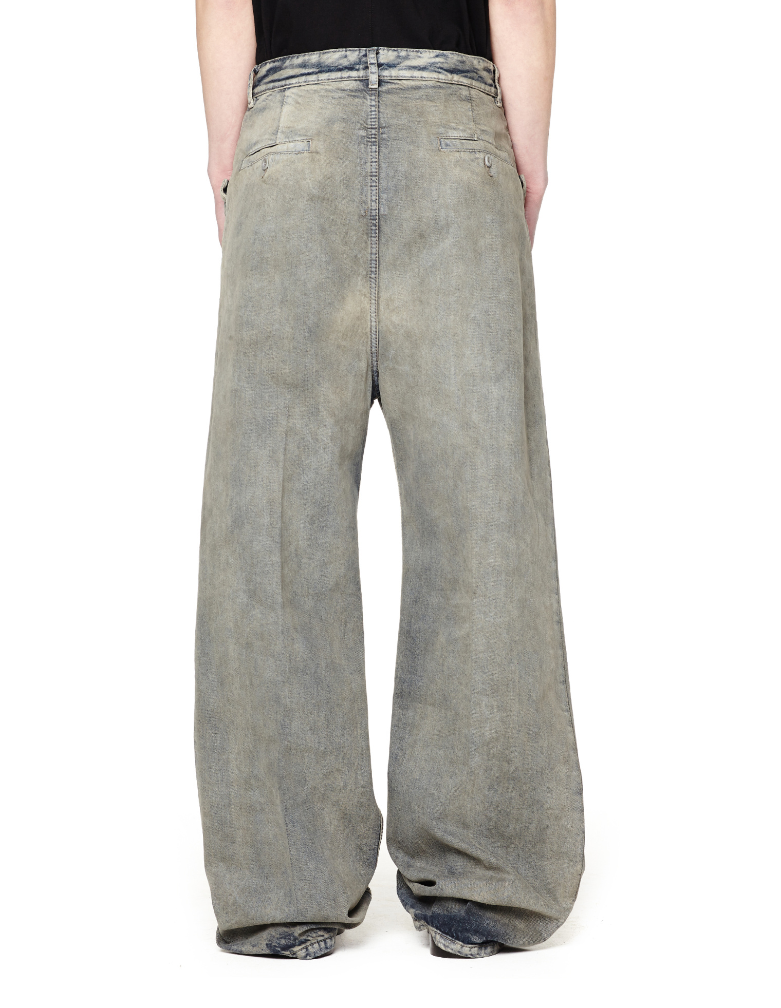 DRKSHDW by Rick Owens Wide-leg grey washed denim jeans