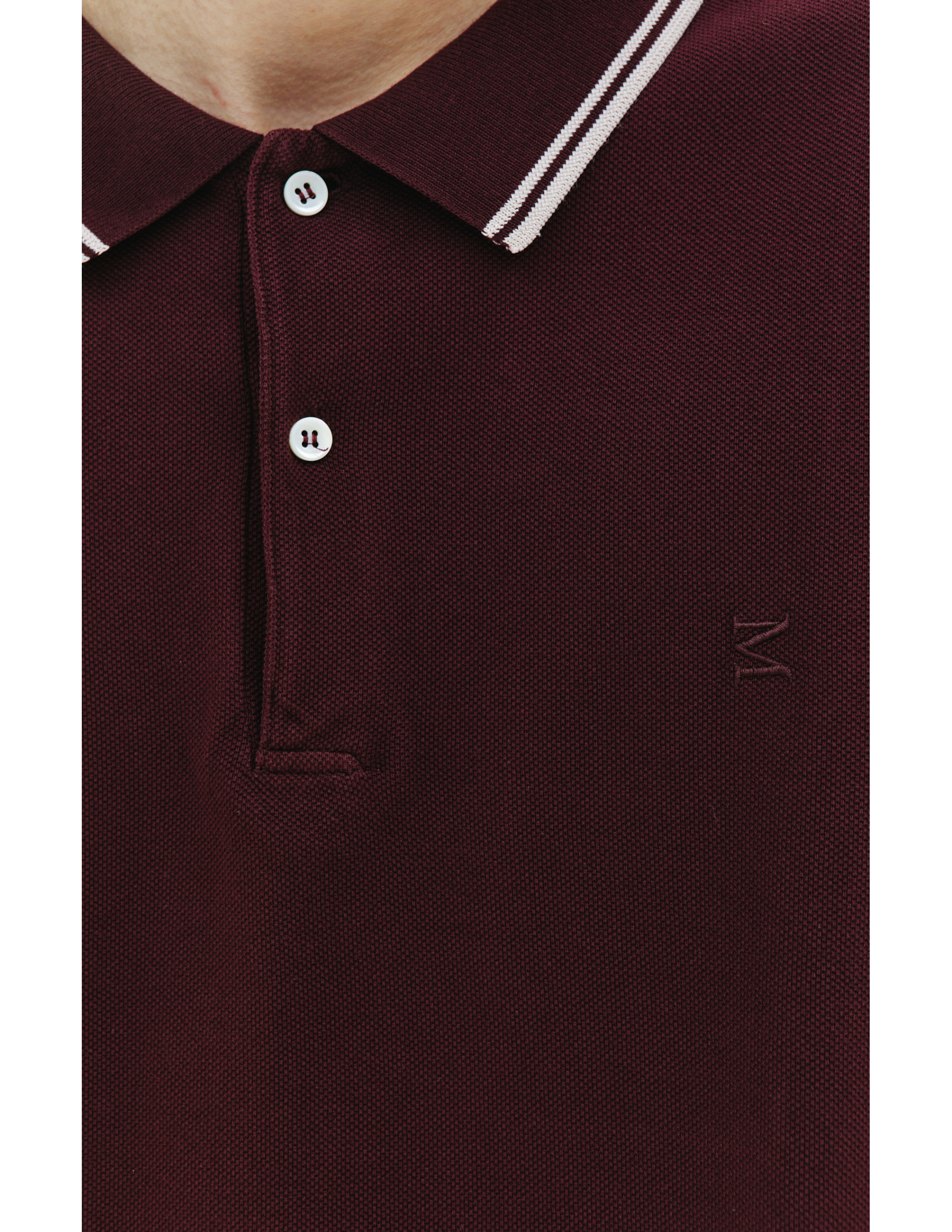 Maison Margiela Embroidered logo polo