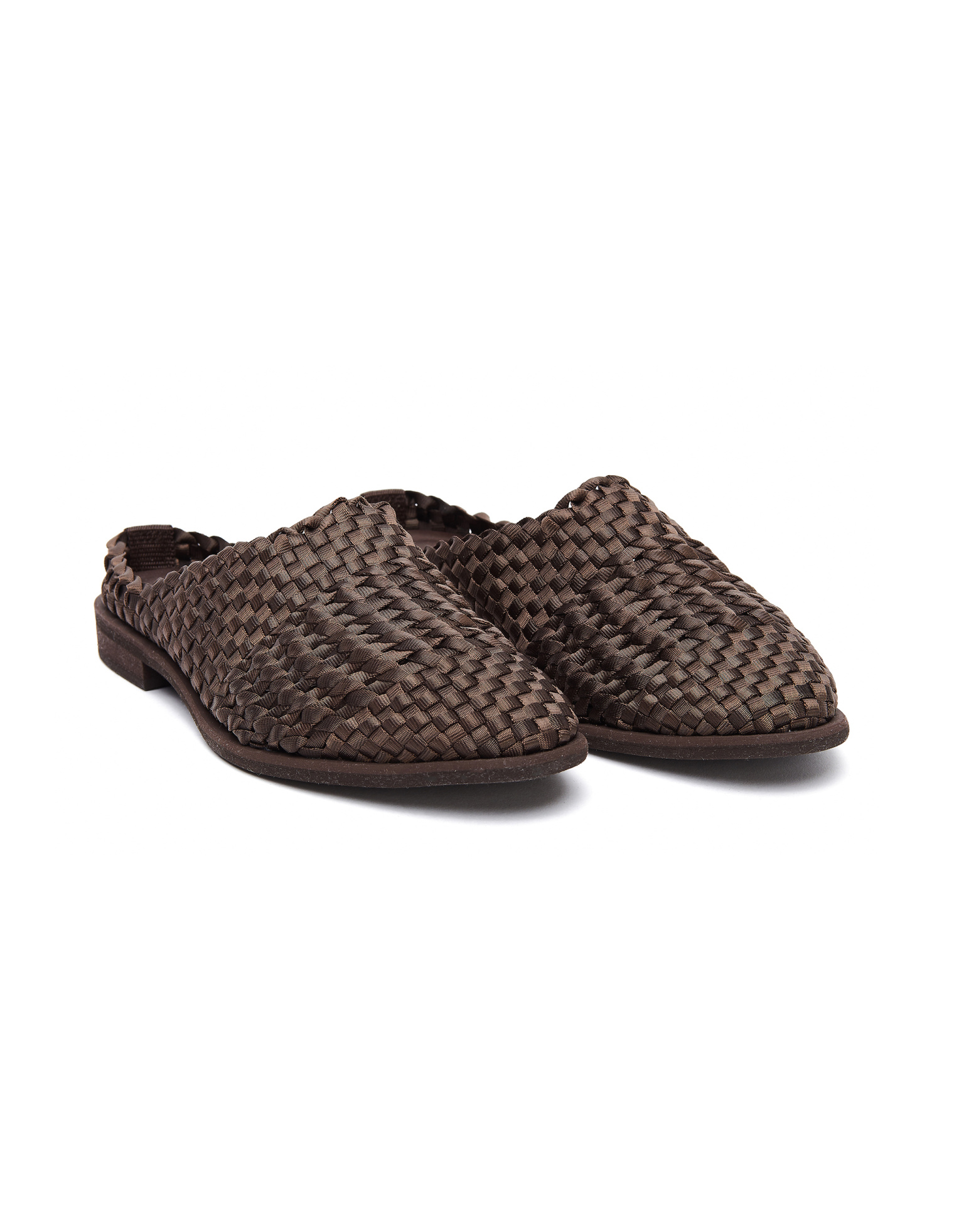 Hender Scheme Brown Nylon Parallel Mules