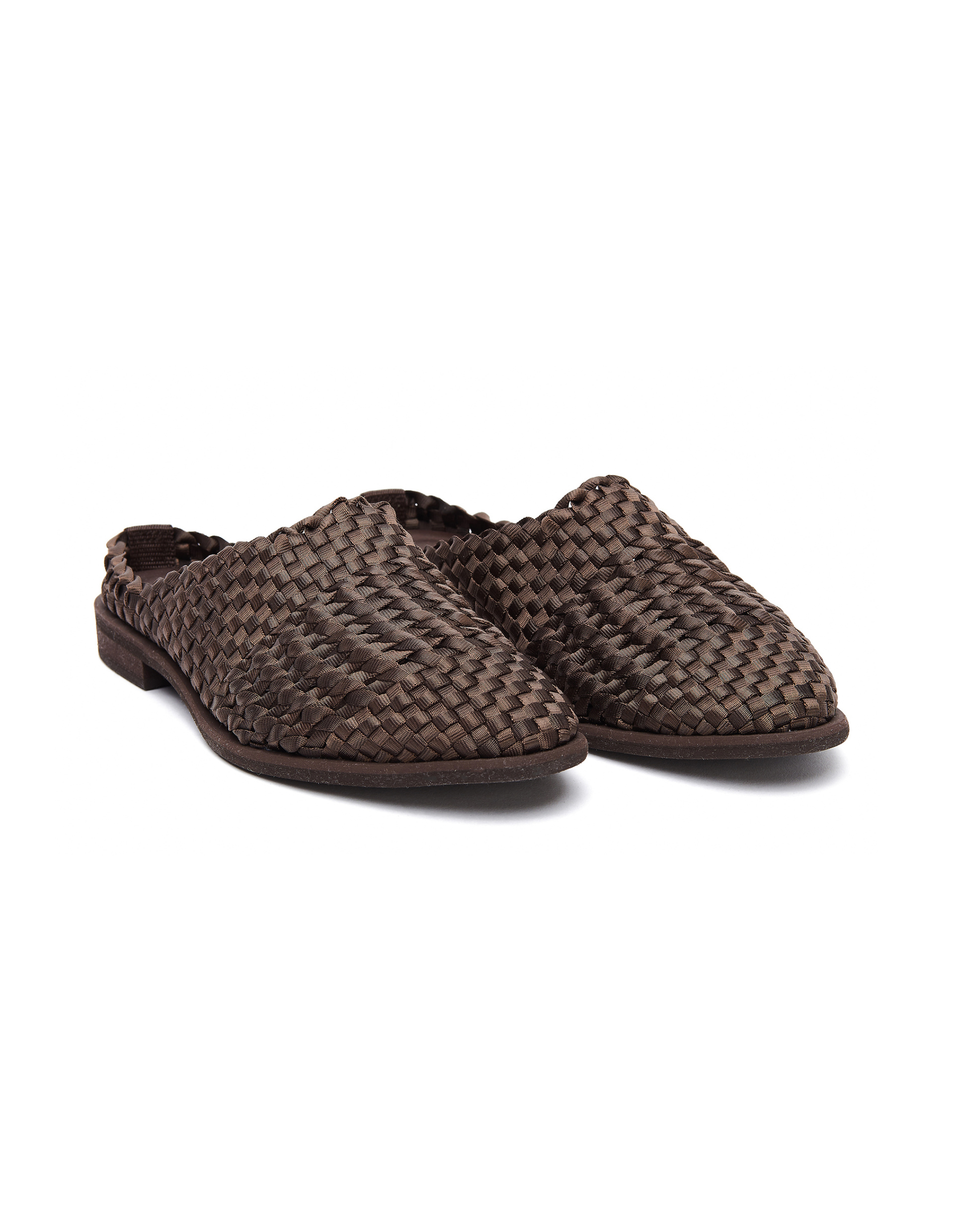 Hender Scheme Brown Nylon Parallel Mules