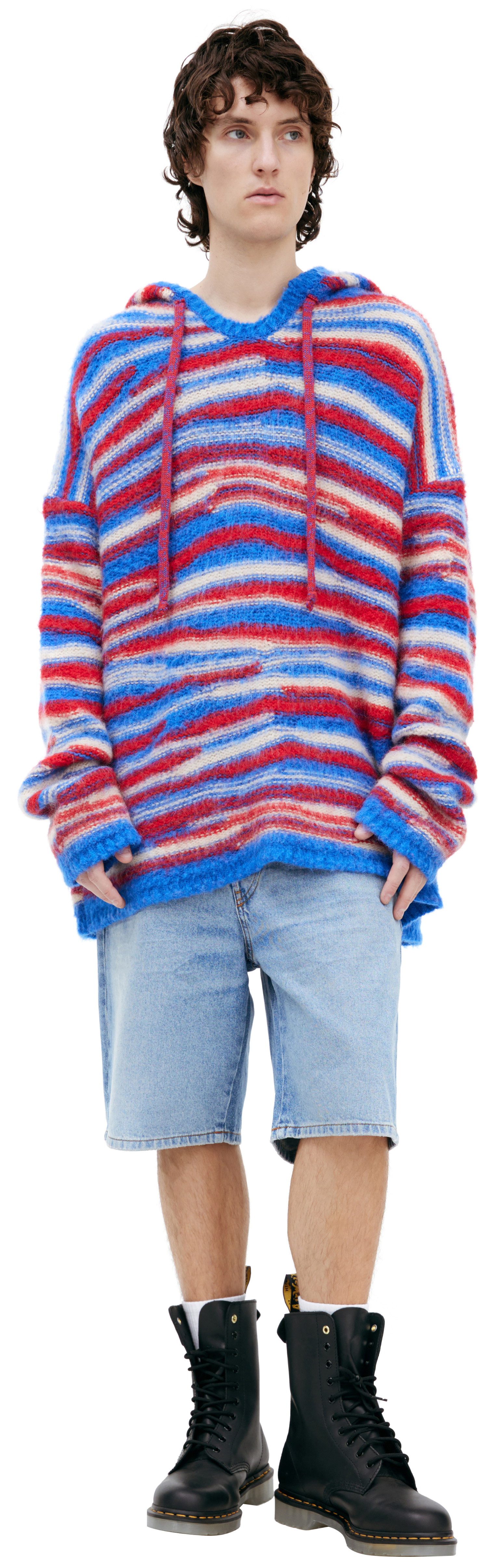 ERL Knitted wool hoodie