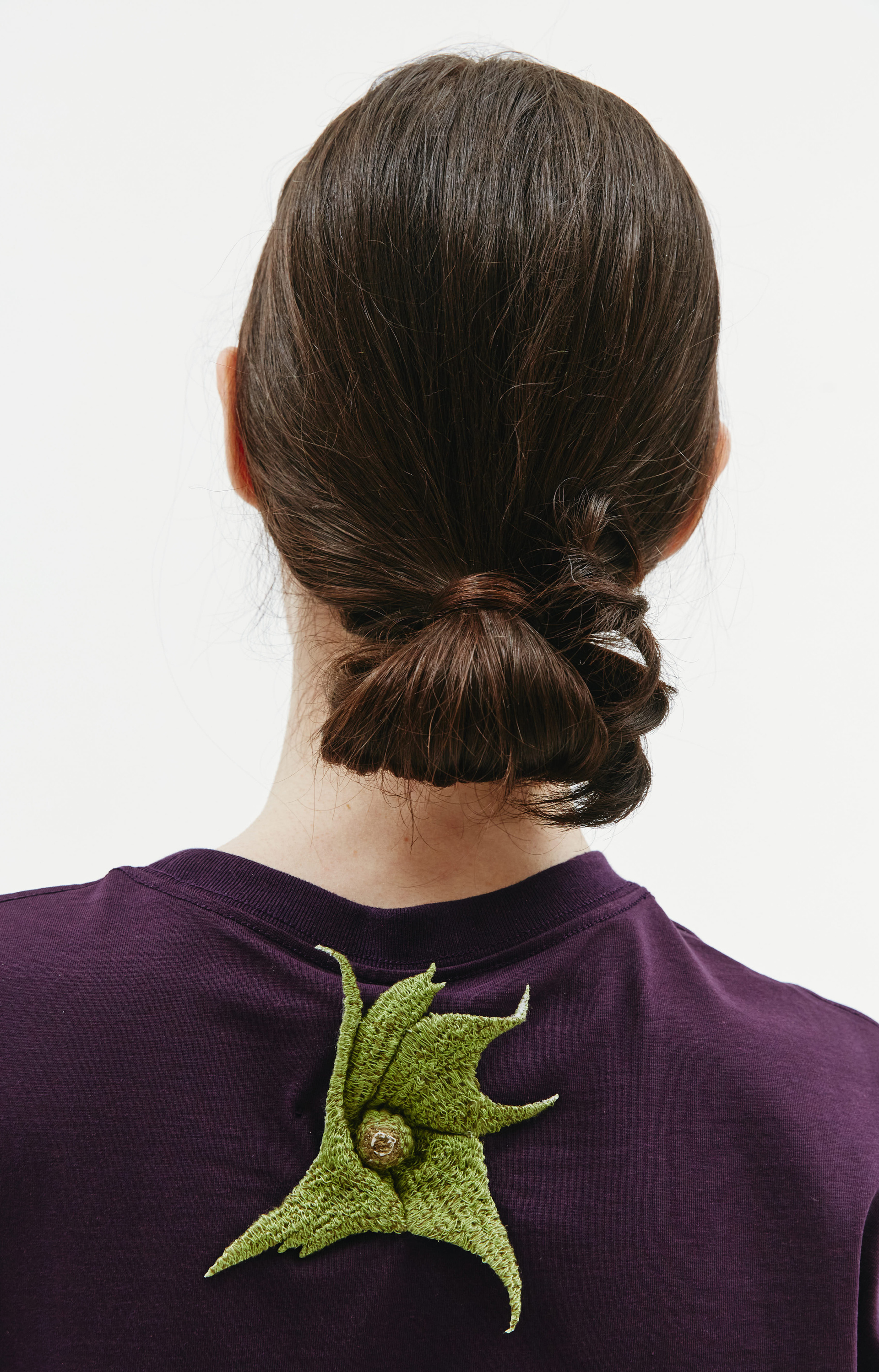 Doublet Embroidery eggplant t-shirt