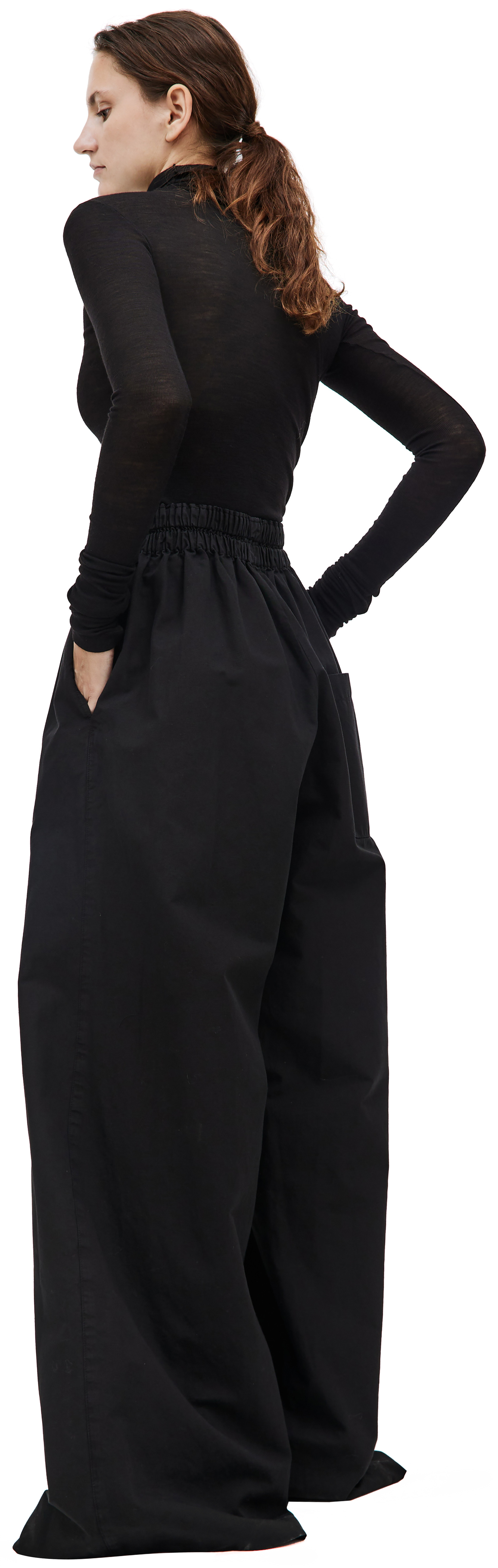 QUIRA Black oversized trousers