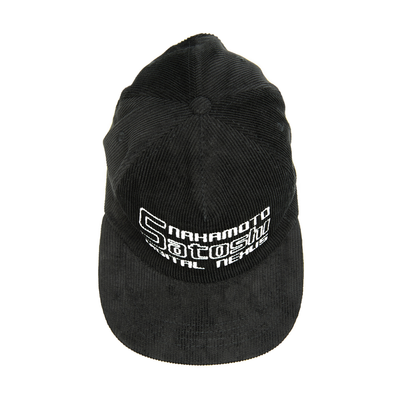 Satoshi Nakamoto Embroidered corduroy cap