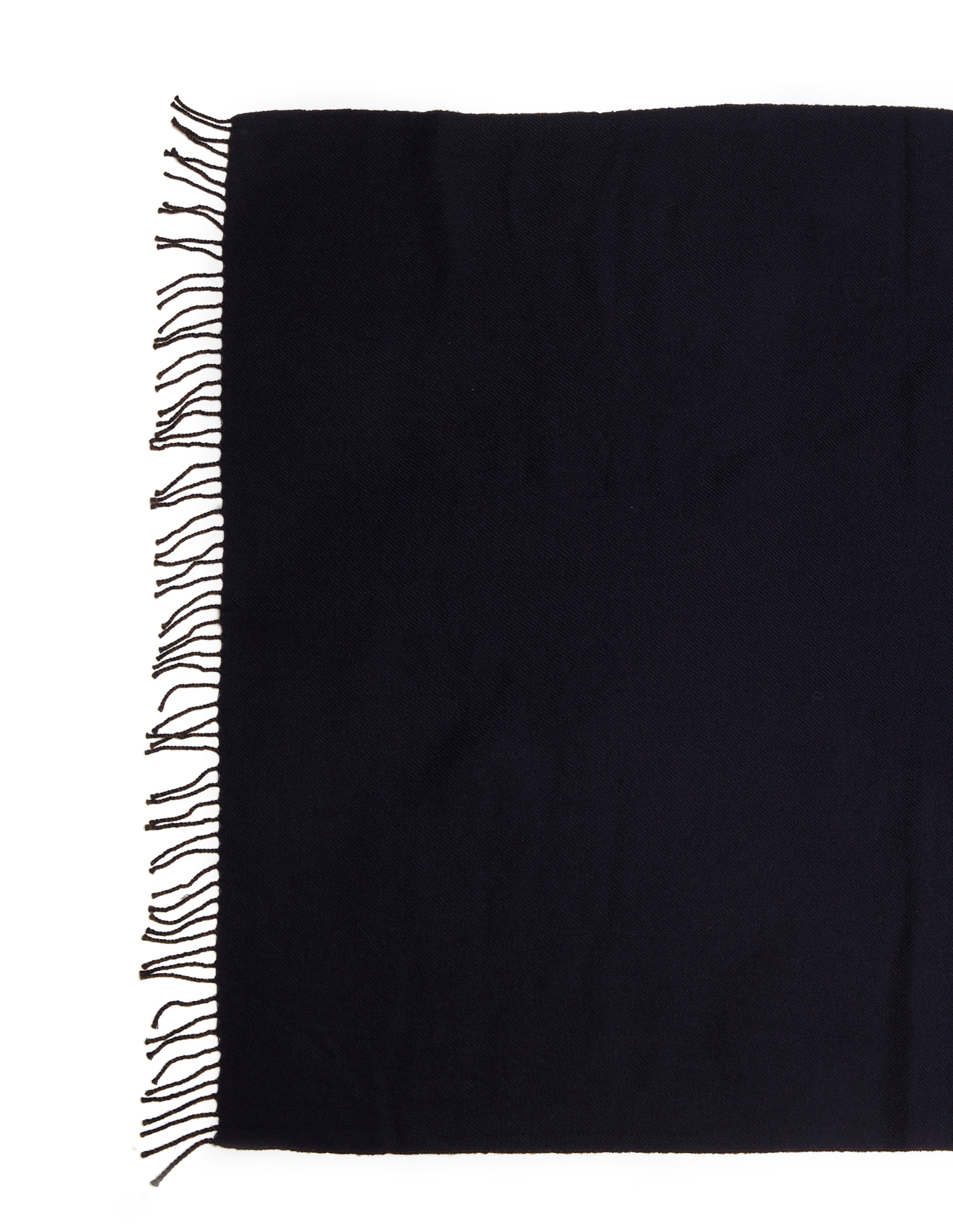 Buy Yohji Yamamoto men multicolor two-color wool scarf for