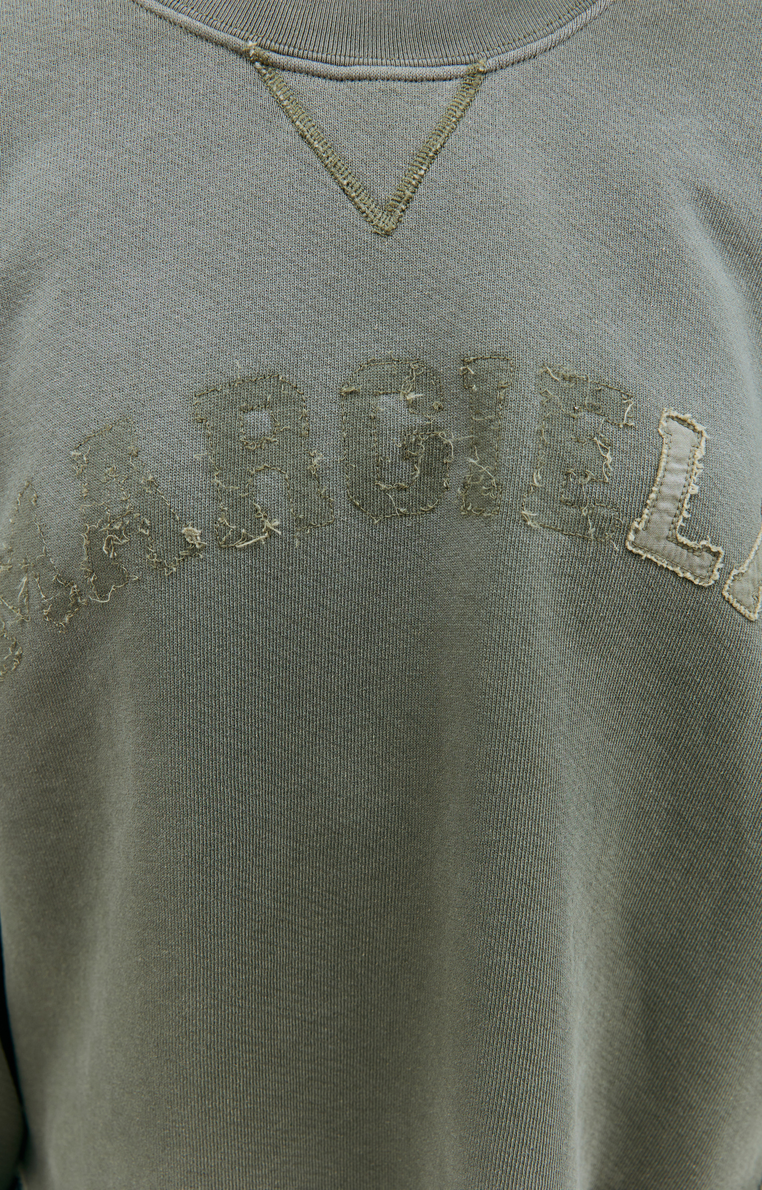 Maison Margiela Cropped sweatshirt with logo