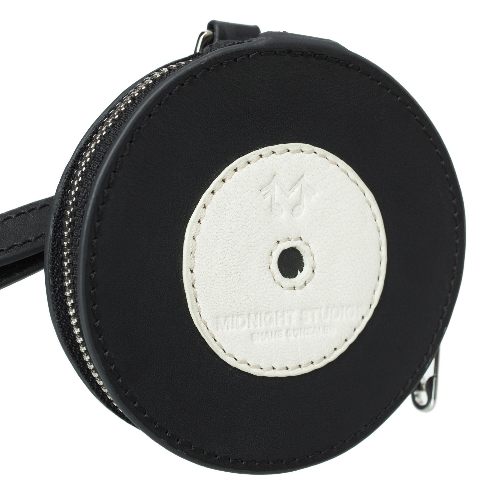 Midnight Studios Disque leather bag