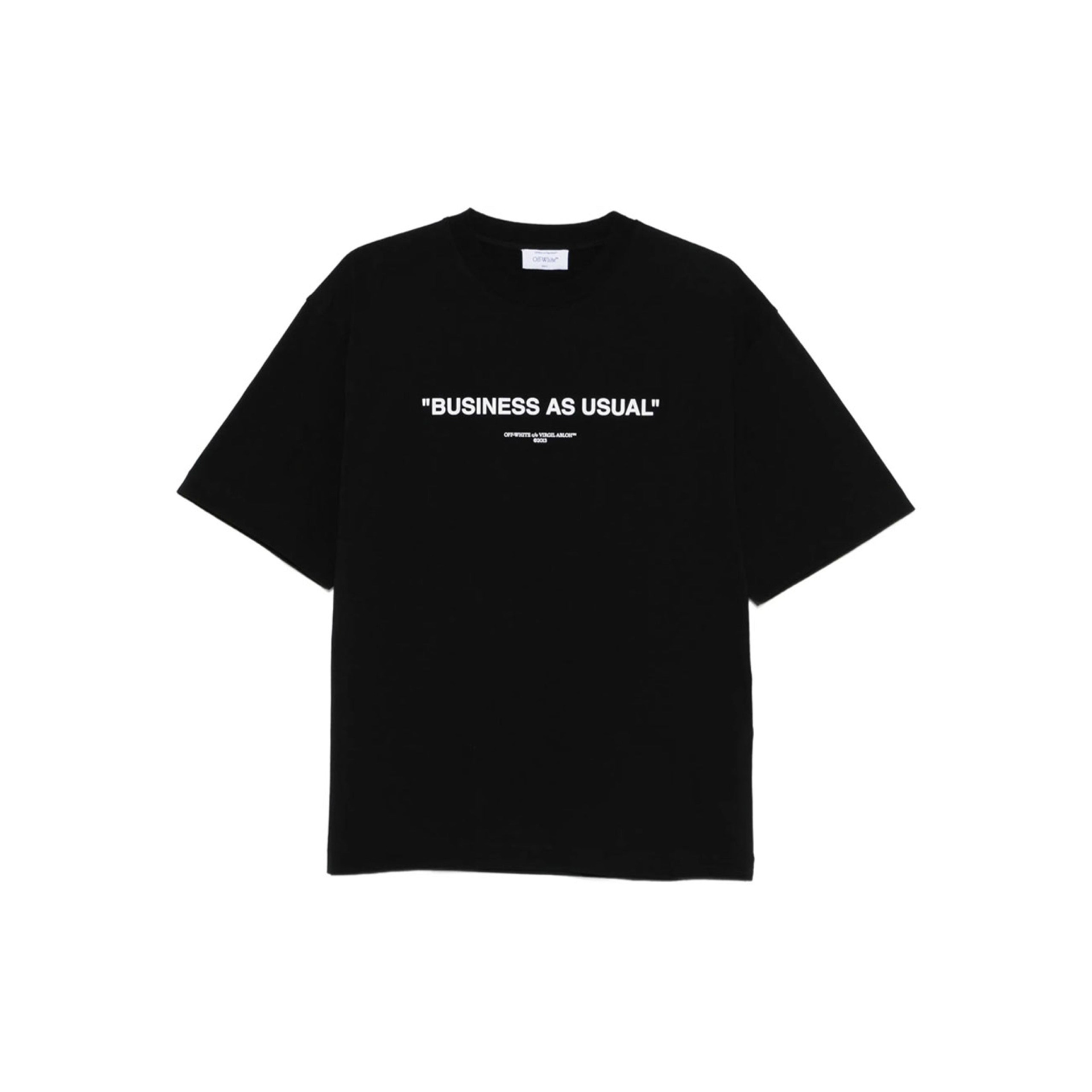 Off White Business Quote Skate Short Sleeve Tee
