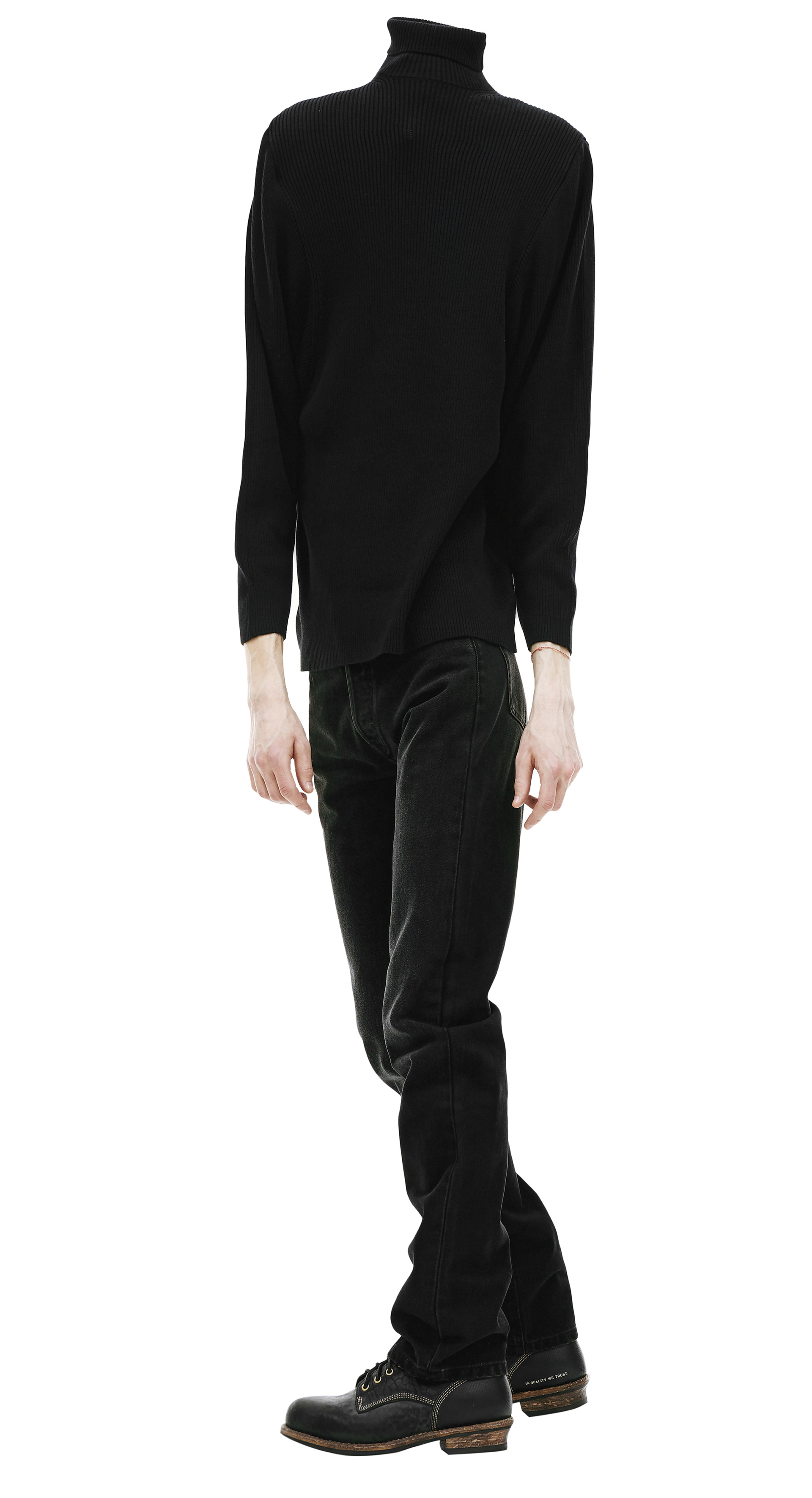 Doublet Black Invisible Turtleneck